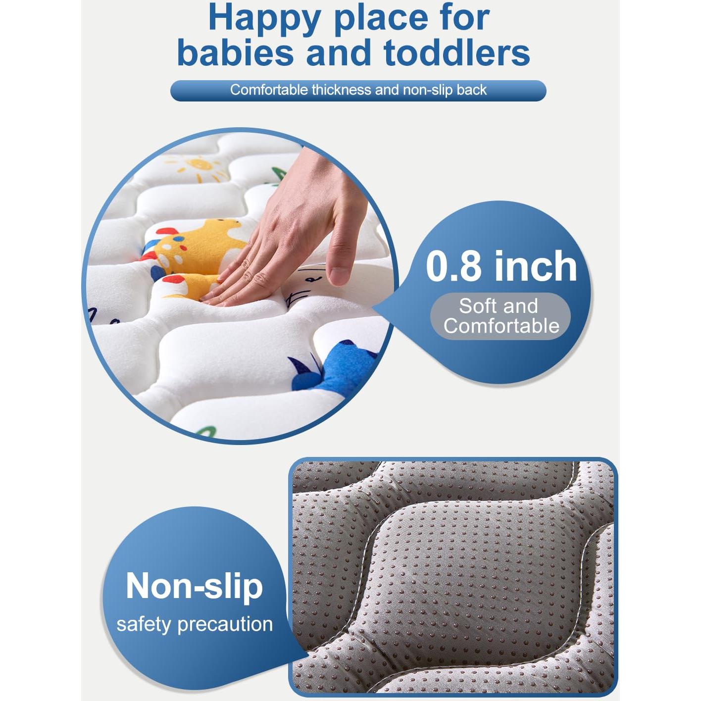 Alfombra de Juego VIVIDVIBEBEARPAS 127x127 cm Antideslizante