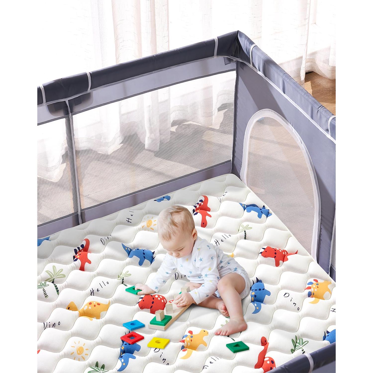 Alfombra de Juego VIVIDVIBEBEARPAS 127x127 cm Antideslizante