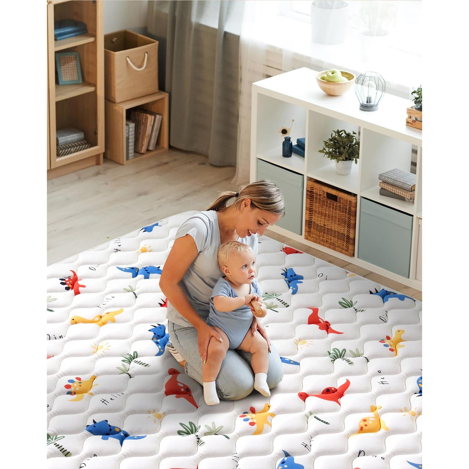 Alfombra de Juego VIVIDVIBEBEARPAS 127x127 cm Antideslizante