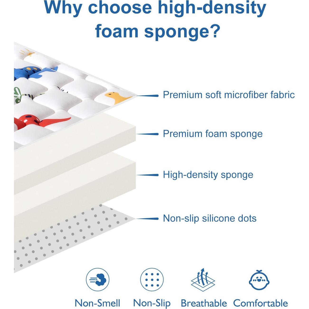 Alfombra de Juego VIVIDVIBEBEARPAS 127x127 cm Antideslizante