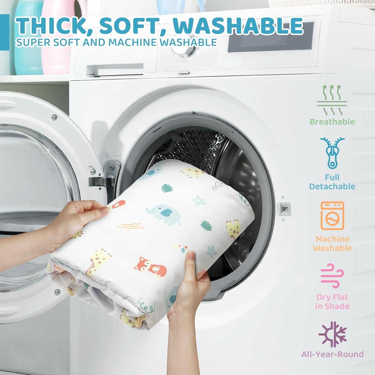 Alfombra de Juego para Bebés 7 en 1 Jyusmile - Lavable y Suave