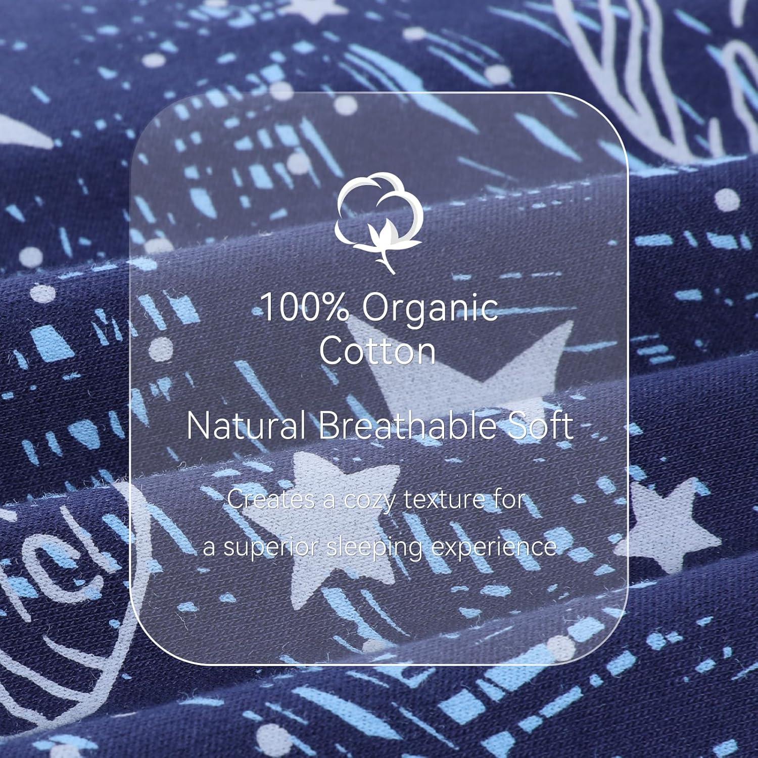 Saco de Sueño Unnivoll 100% Algodón 6-12 Meses Planeta Azul Gris