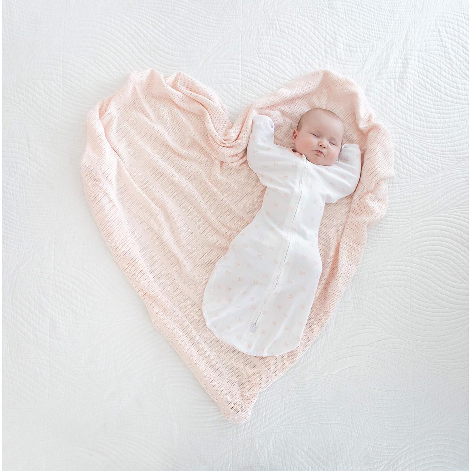 Manta Celular para Bebé Increíble Algodón Premium 112x112 cm Rosa