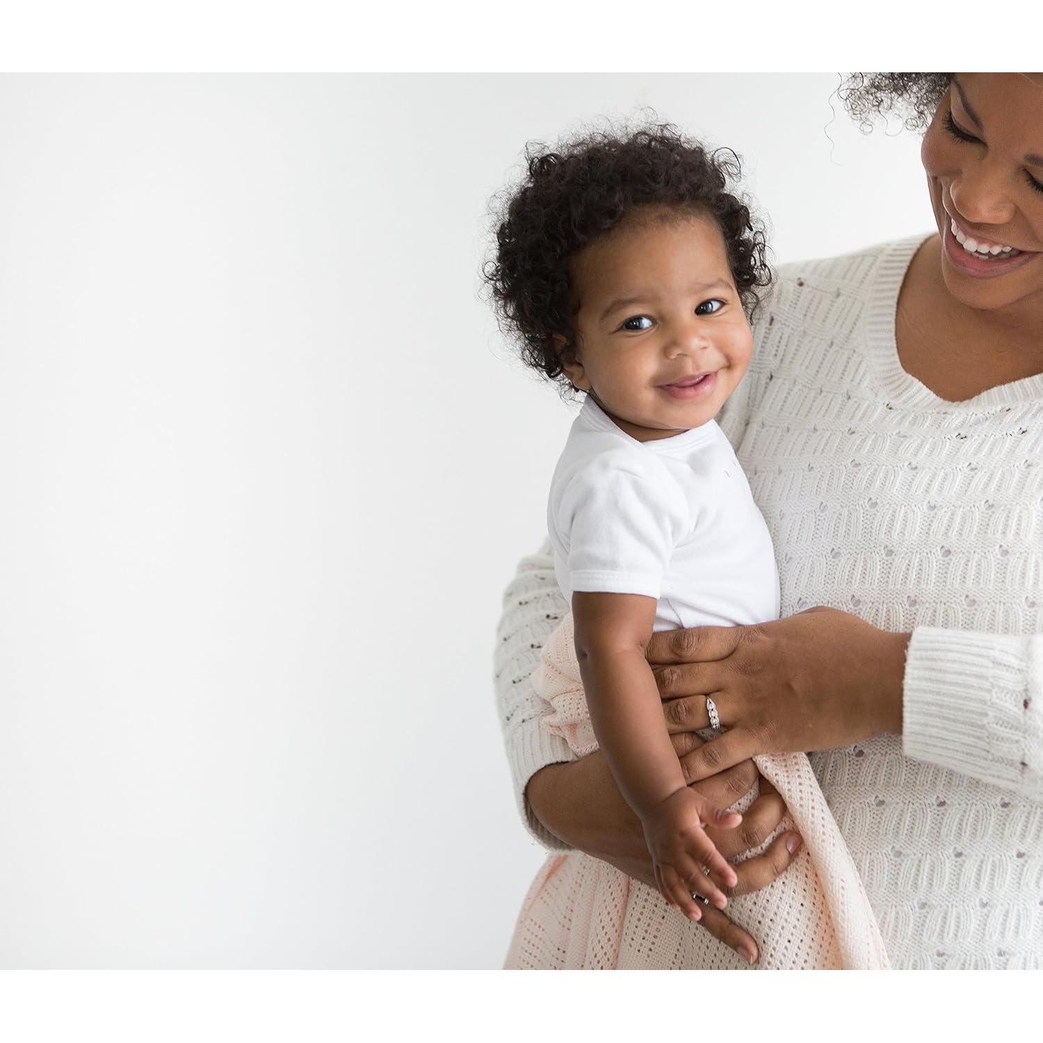 Manta Celular para Bebé Increíble Algodón Premium 112x112 cm Rosa