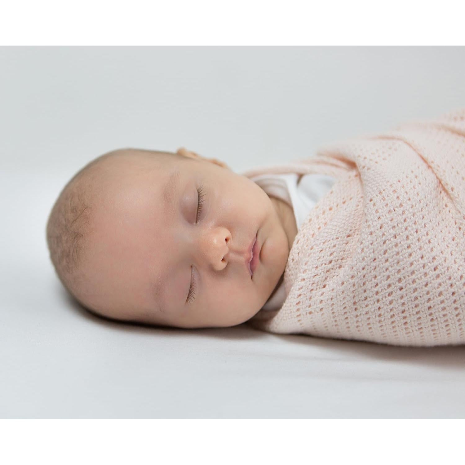 Manta Celular para Bebé Increíble Algodón Premium 112x112 cm Rosa