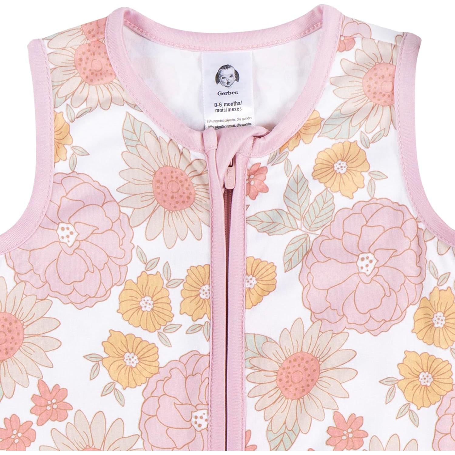 Saco de dormir para bebé unisex Gerber 0-6 meses floral