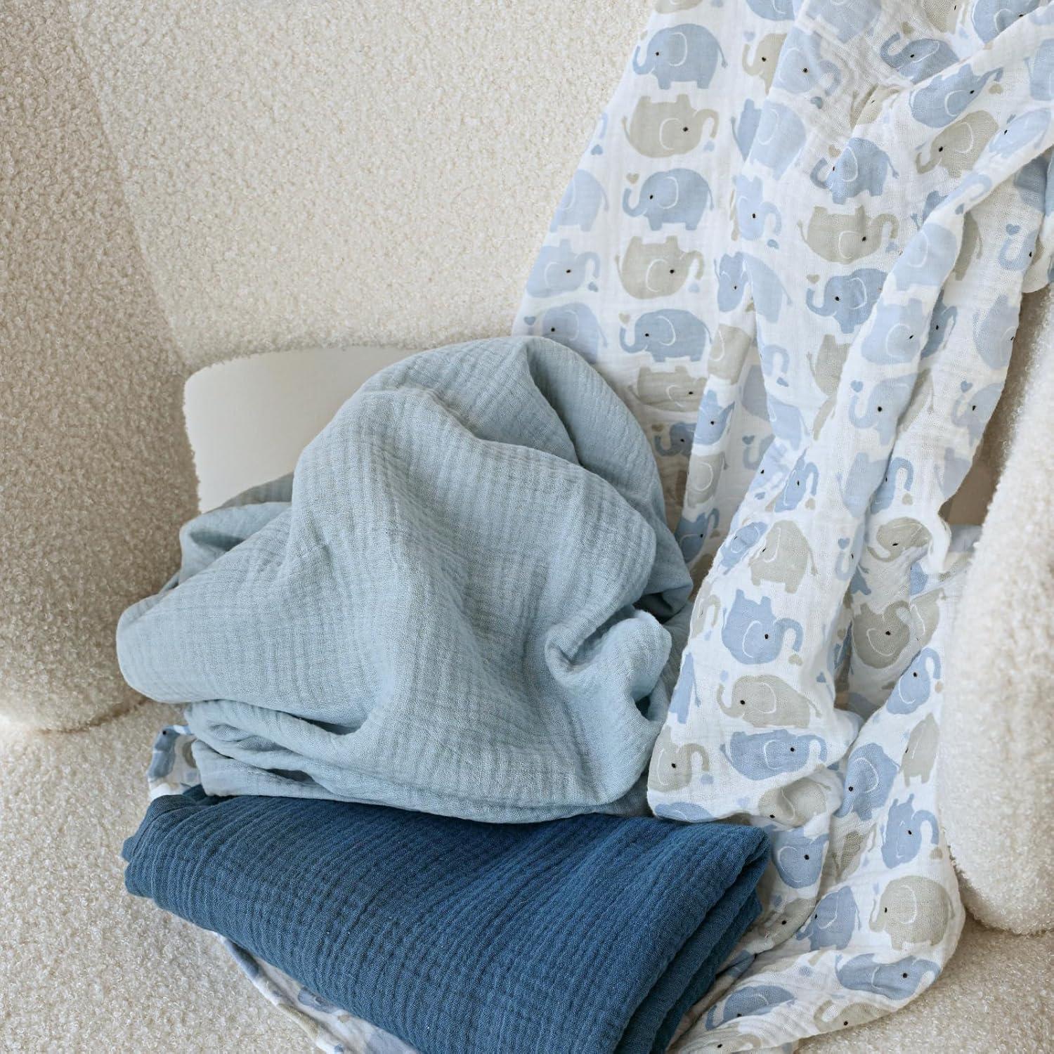 Mantas de Muselina GLLQUEN BABY, Paquete de 3, 96.5x101.6 cm