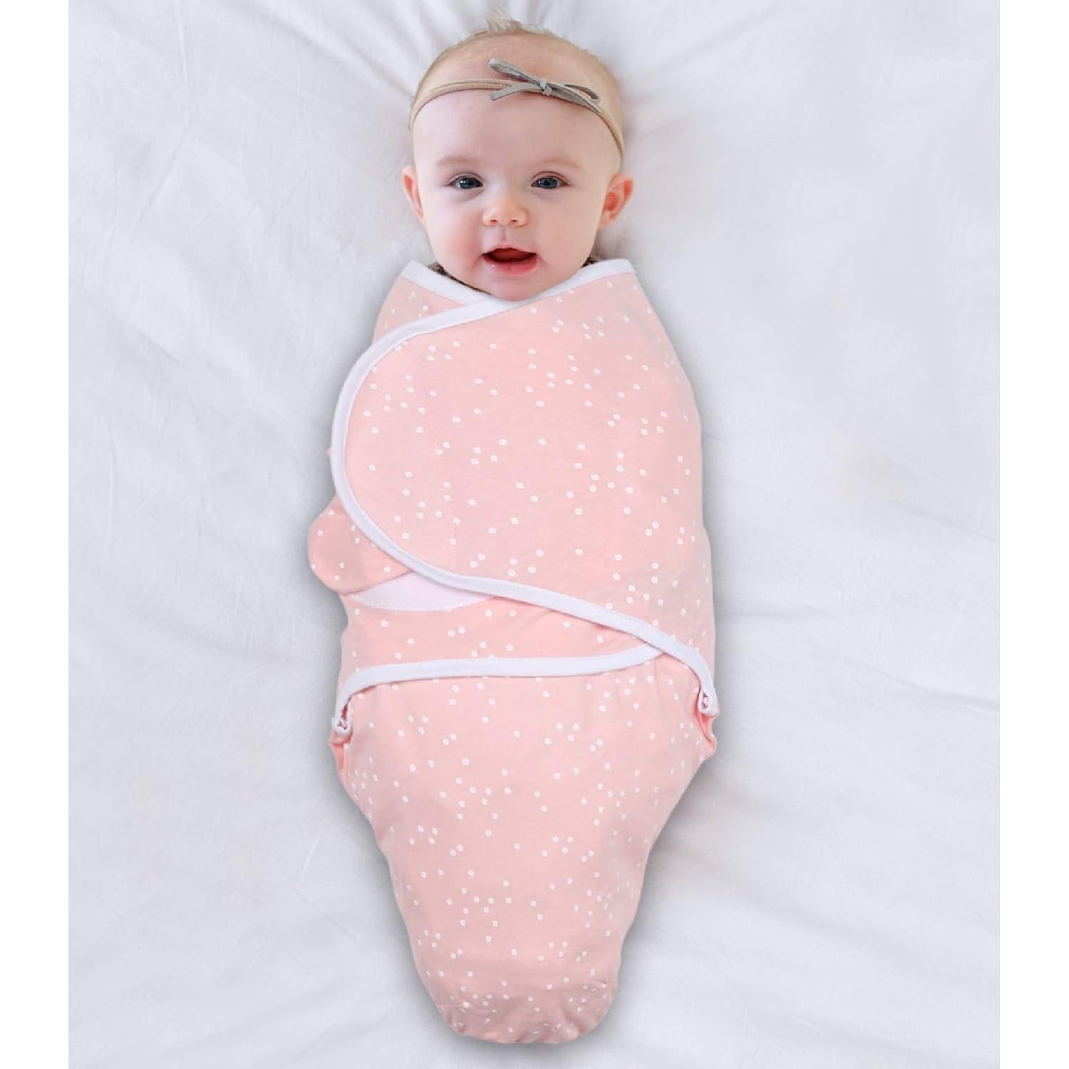 Juego de mantas swaddle The Peanutshell 3 unidades floral rosa