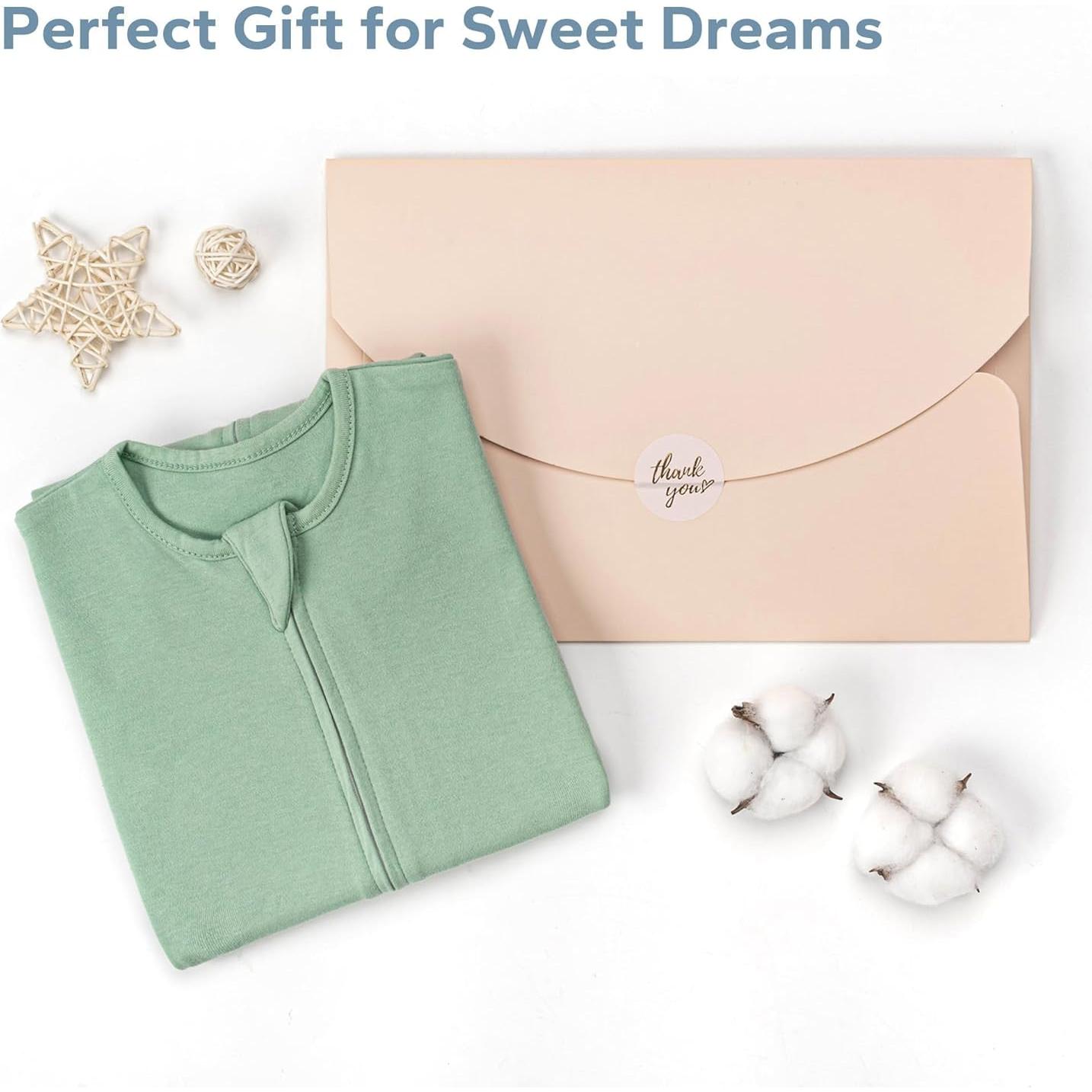 Saco de Sueño ZIGJOY Transición 1.0 Tog Algodón 6-12 Meses Verde