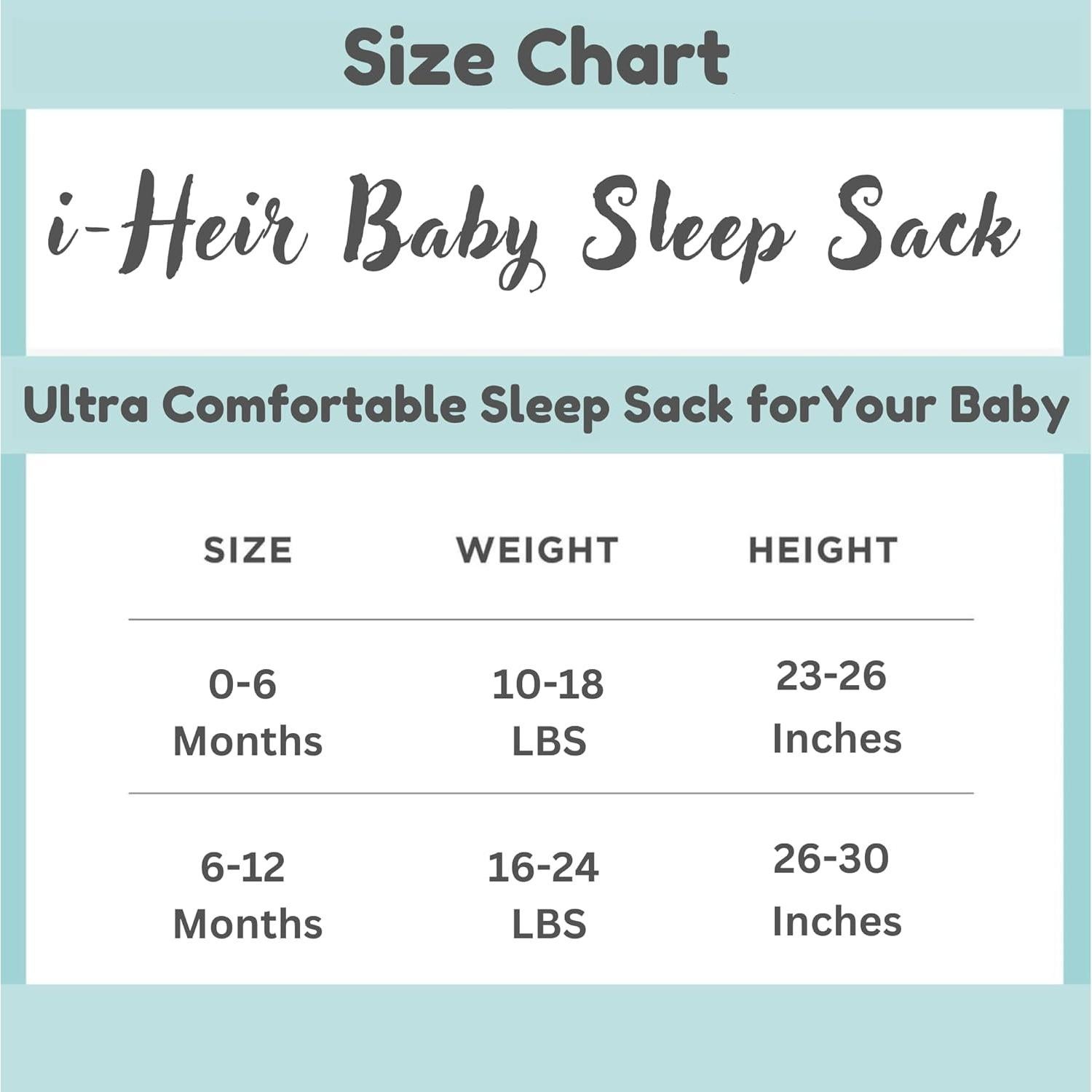 Saco de Sueño para Bebés 0-6 Meses 1.5 TOG Algodón Gris