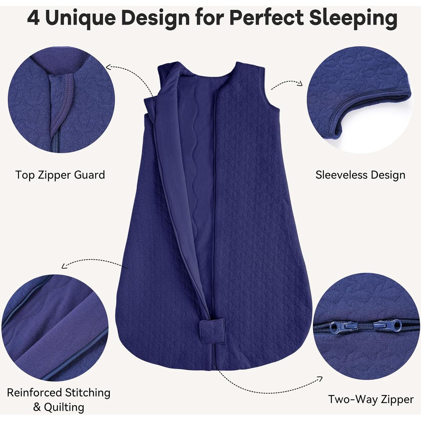 Saco de Sueño para Bebés Unnivoll 0-6 Meses Algodón 100%