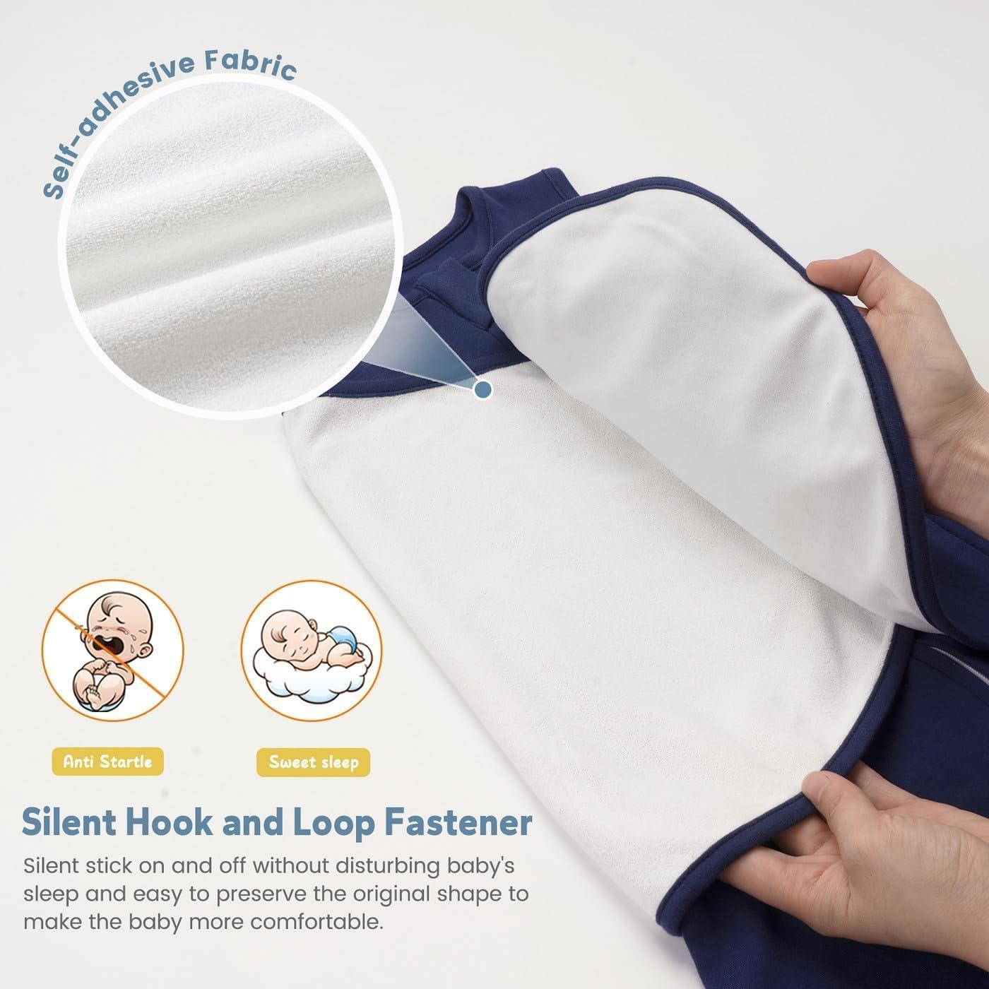 Saco de Sueño Swaddle ZIGJOY 1.0 Tog 100% Algodón 6-12 Meses