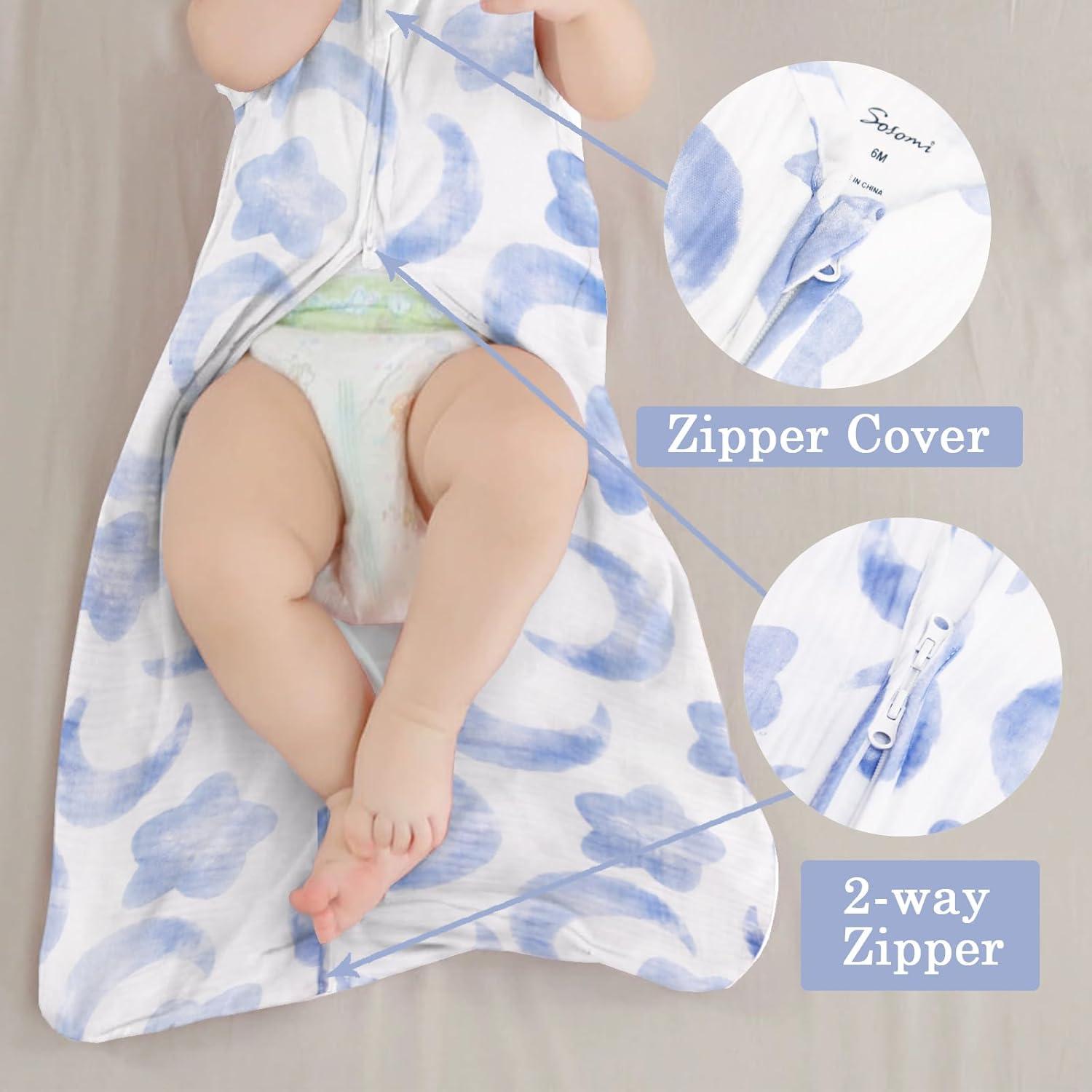 Saco de Sueño Muselina 0.5 TOG XL 100% Algodón Orgánico Bebé