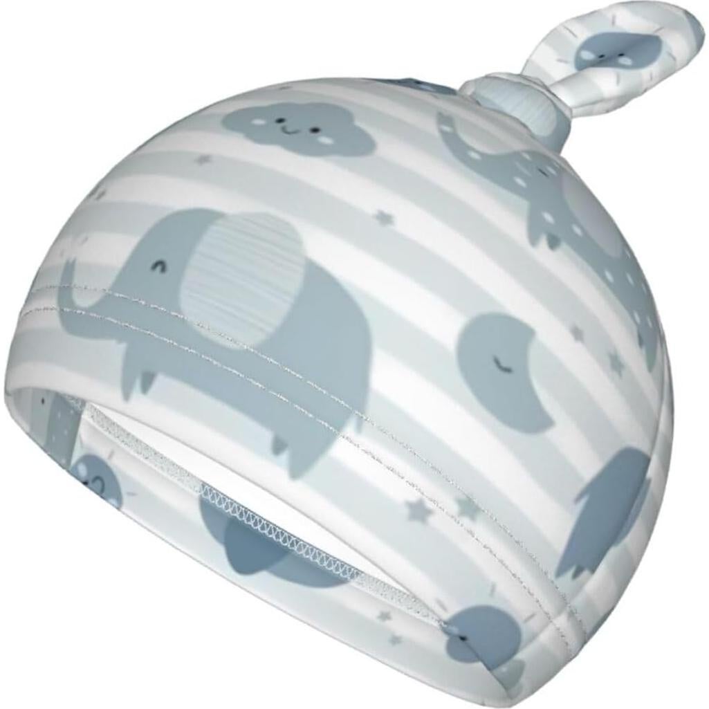 Manta de Arrullo y Gorro Lcokin Elefante para Bebés 0-6 Meses
