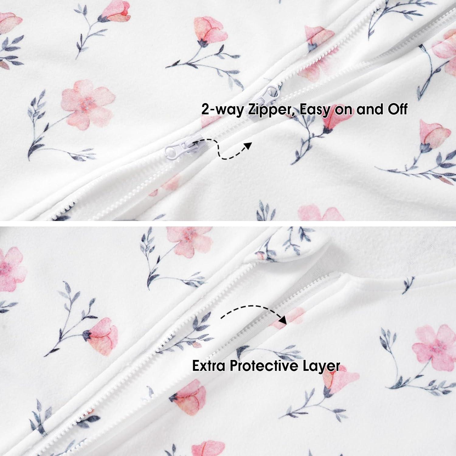 Saco de Dormir PHF para Bebés 6-12 Meses Floral Microforro