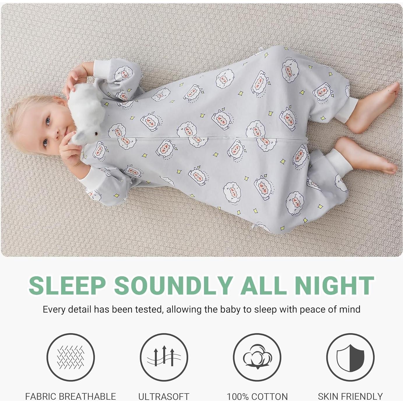 Saco de Dormir para Bebés MICHLEY 100% Algodón Oveja 4-6T