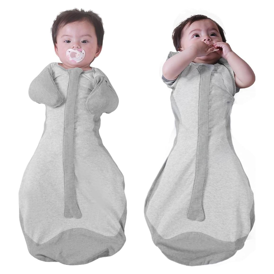 Saco de Dormir BABELIO para Bebés 0-3 Meses Gris Oscuro