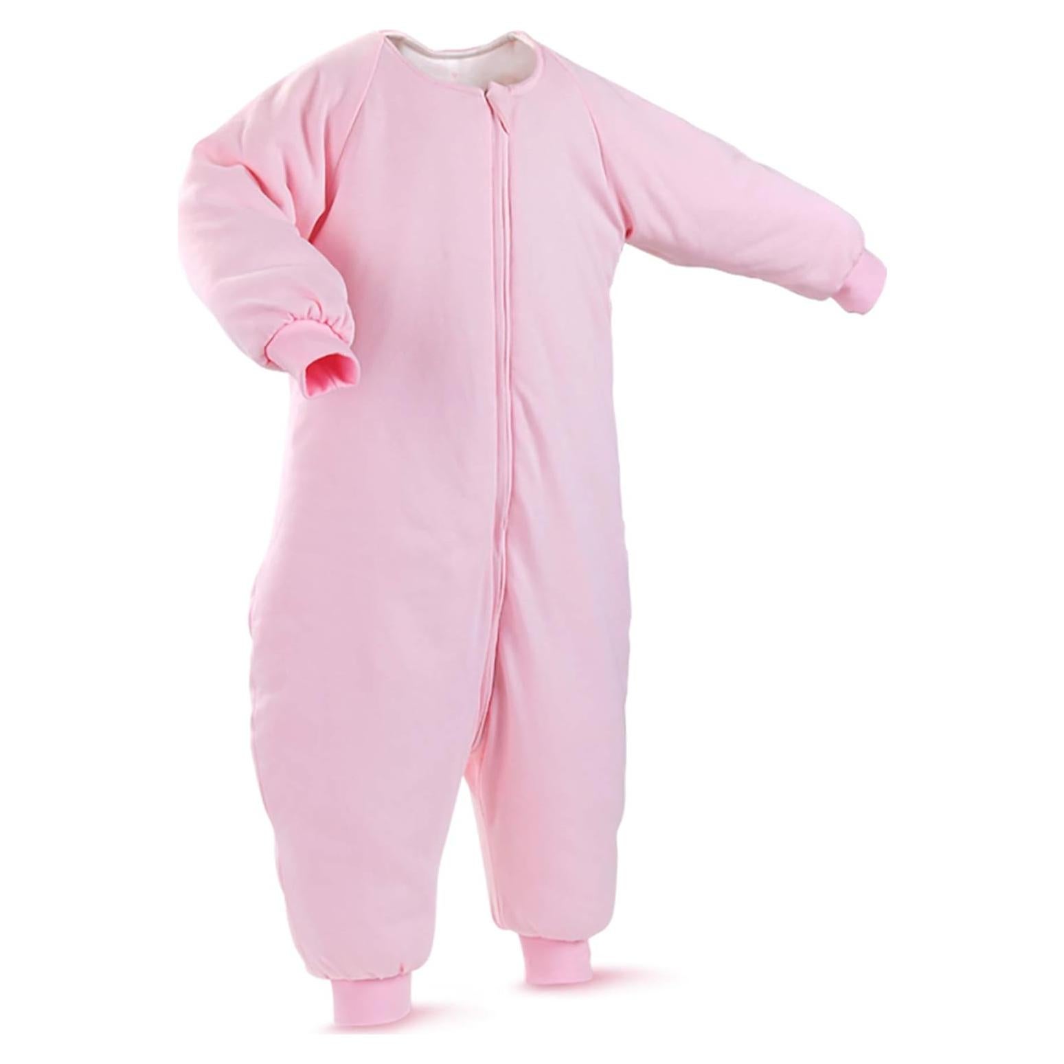 Saco de Sueño para Bebés RESTCLOUD 100% Algodón Rosa 18-36 Meses
