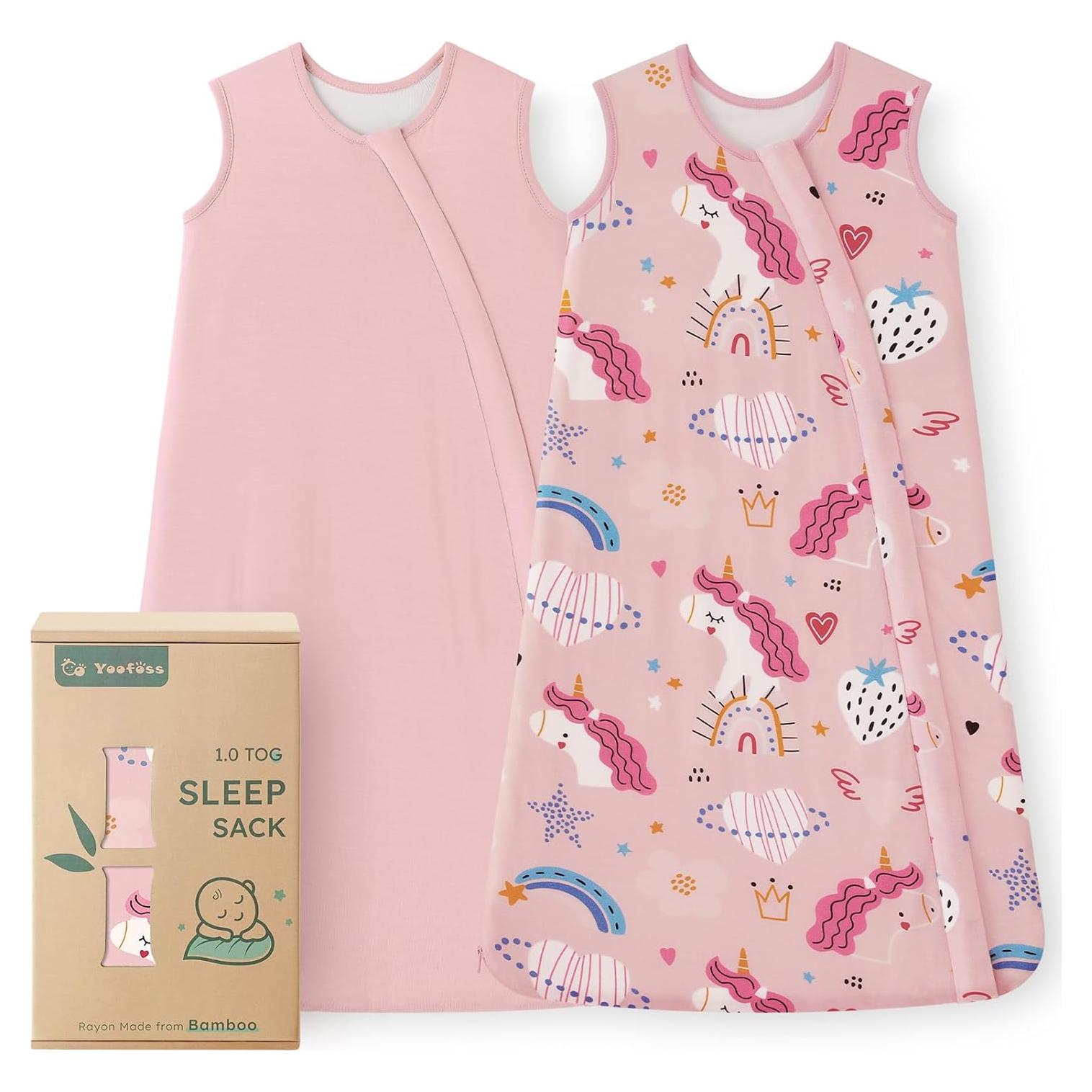 Saco de dormir para bebés Yoofoss 6-12 meses rayón bambú