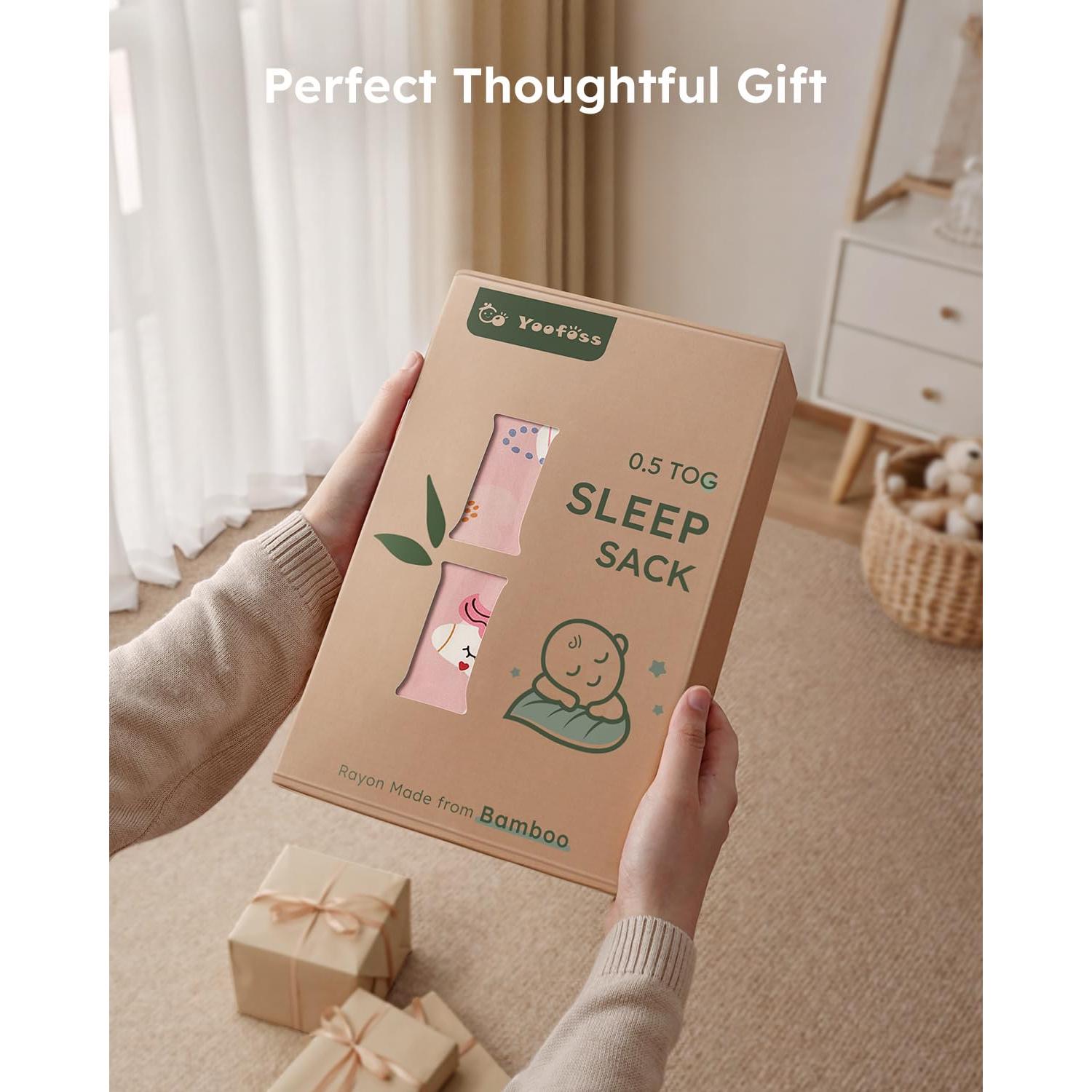 Saco de dormir para bebés Yoofoss 6-12 meses rayón bambú