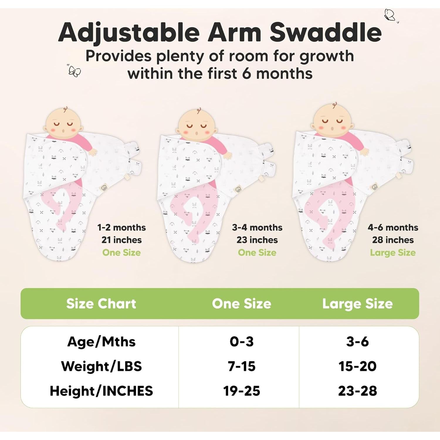 KeaBabies Manta Soothe Orgánica con Gorro para Bebés 0-6 Meses