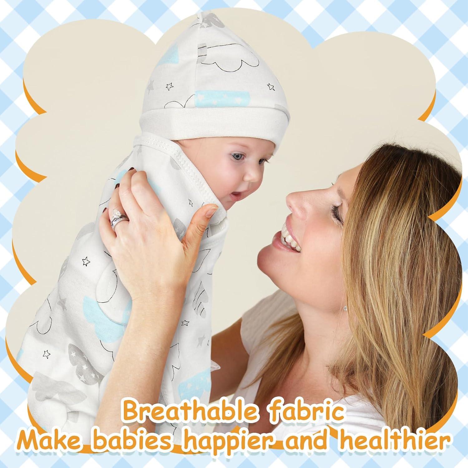 Paquete de 6 Mantitas de Envolver Bebé Ramede Algodón 73x50cm