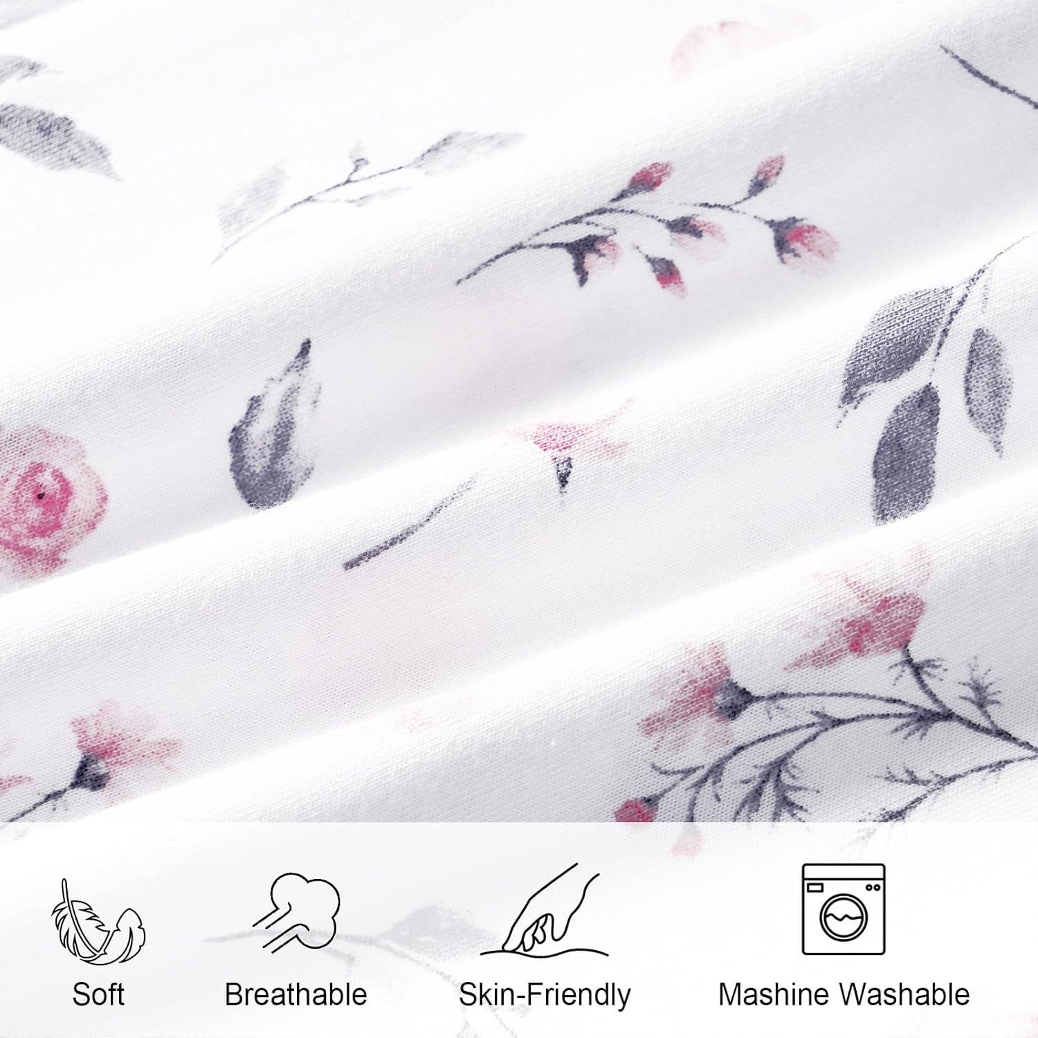 Saco de Dormir para Bebés David 100% Algodón Orgánico Floral Mediano