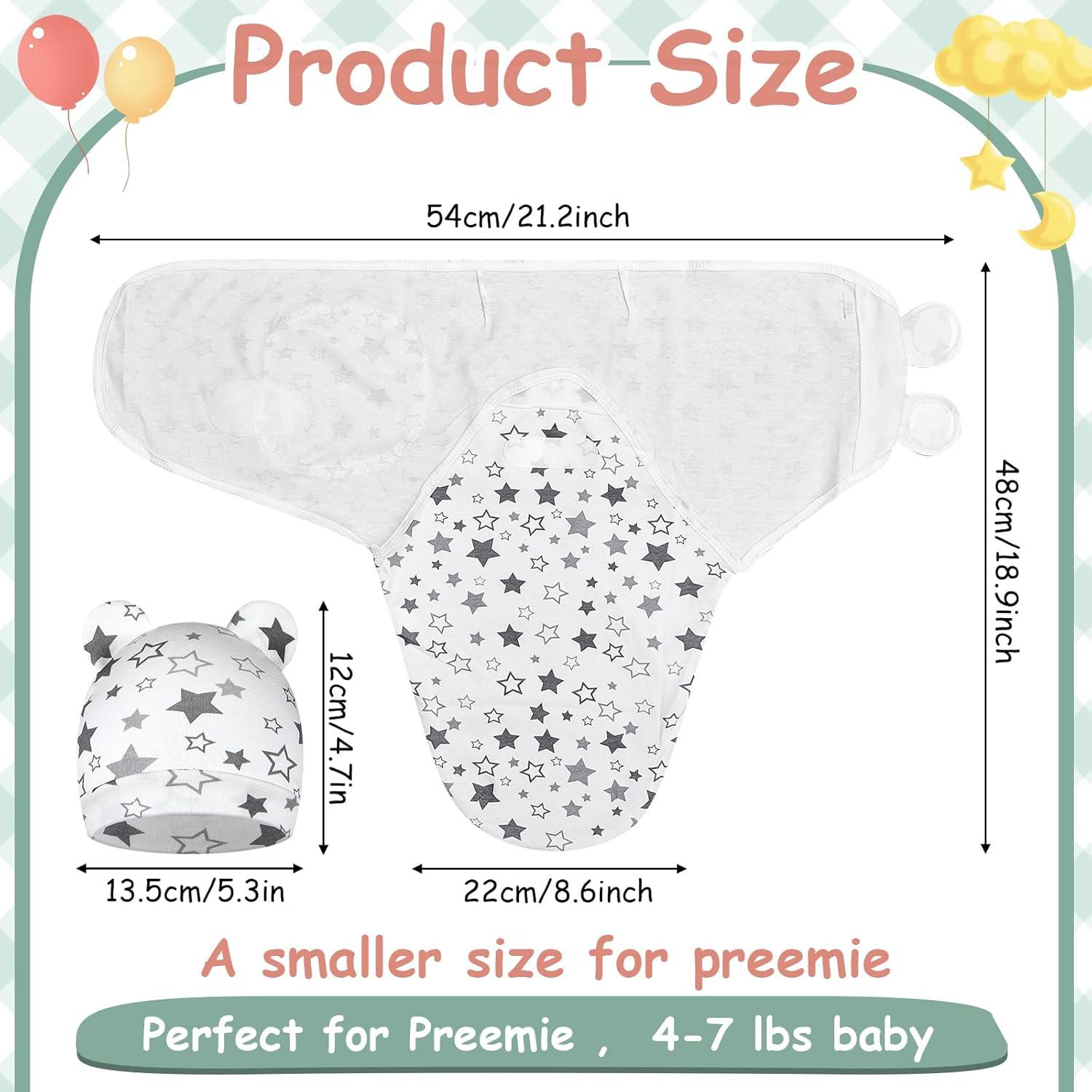 Paquete de 6 Envueltos de Algodón Ramede para Bebés Prematuros