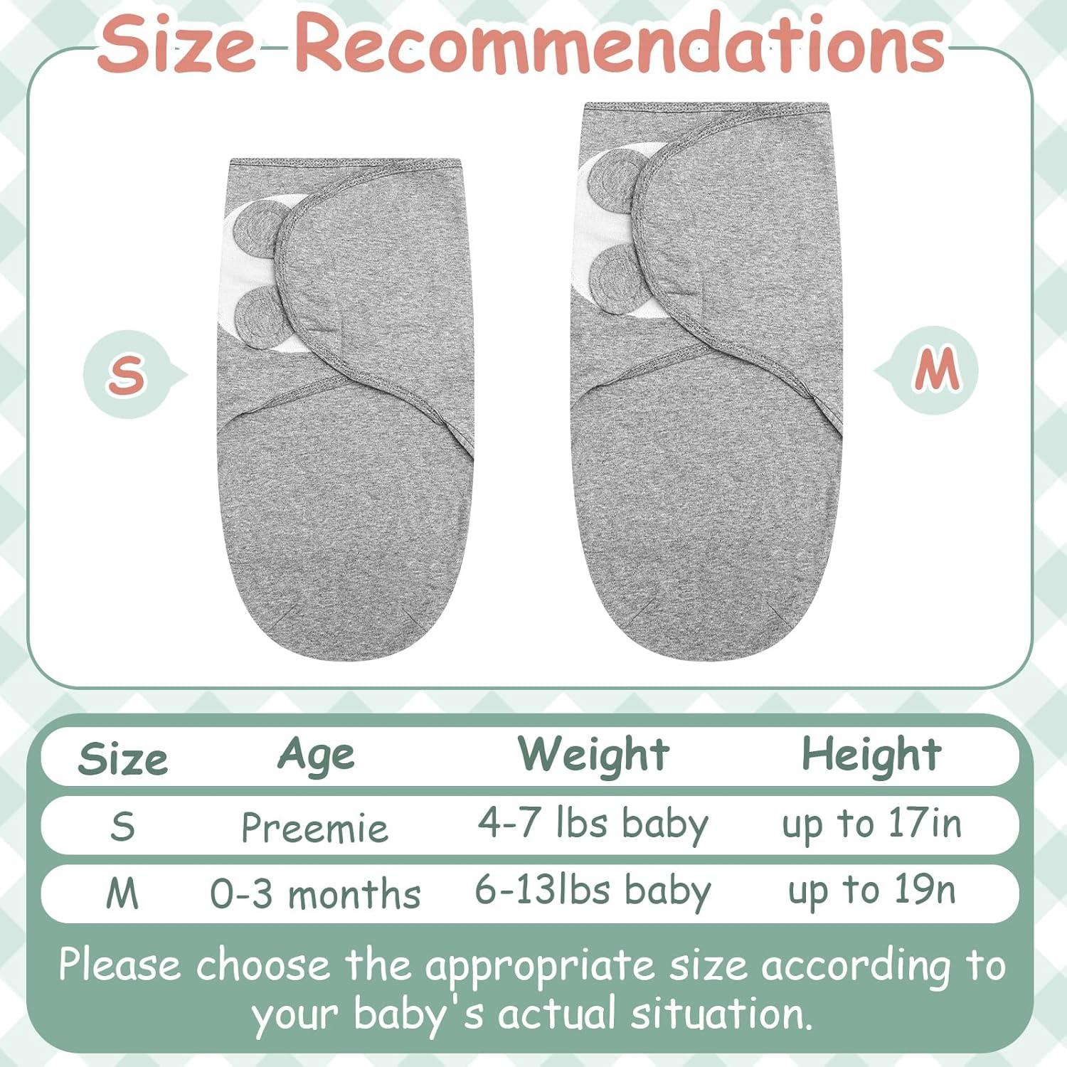 Paquete de 6 Envueltos de Algodón Ramede para Bebés Prematuros