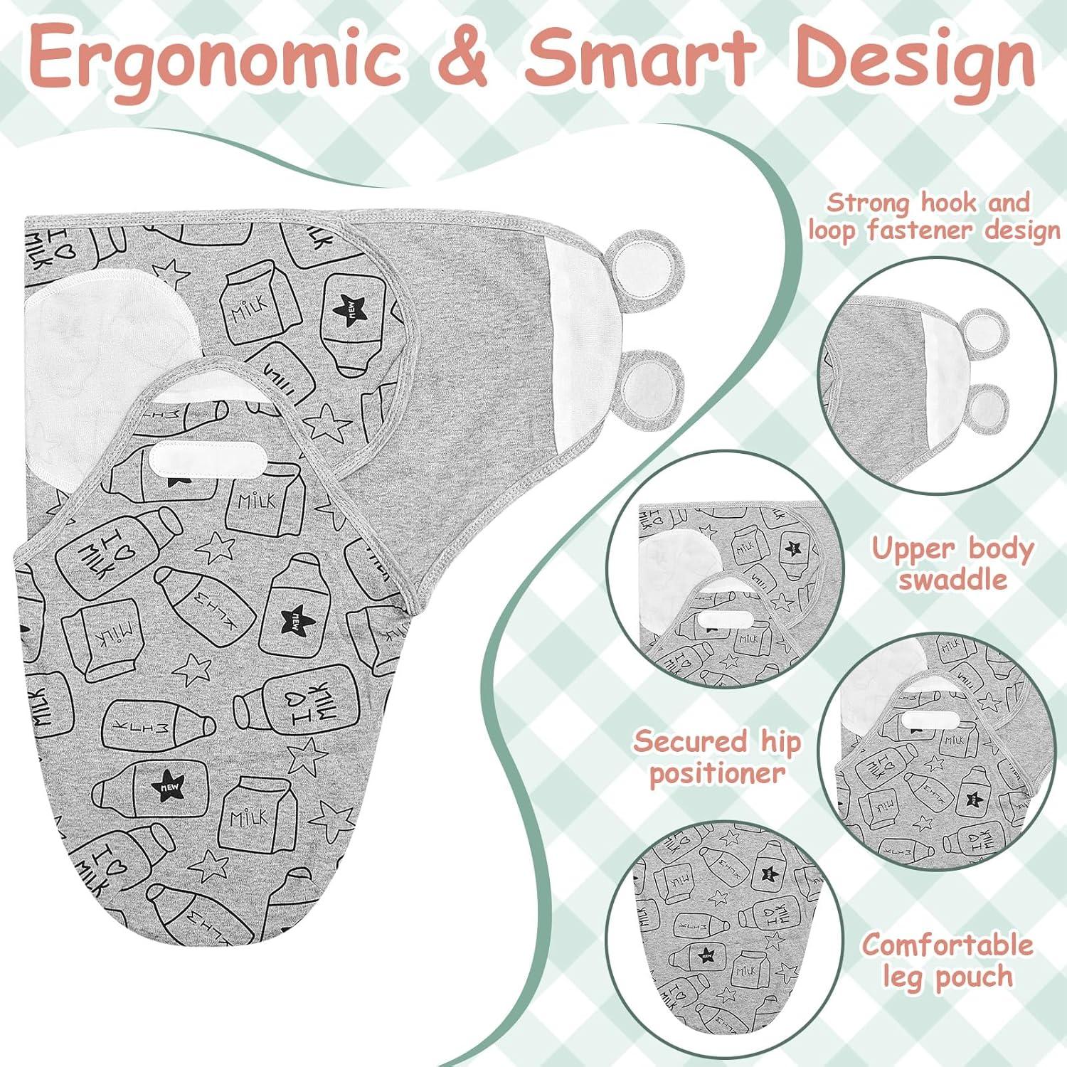 Paquete de 6 Envueltos de Algodón Ramede para Bebés Prematuros