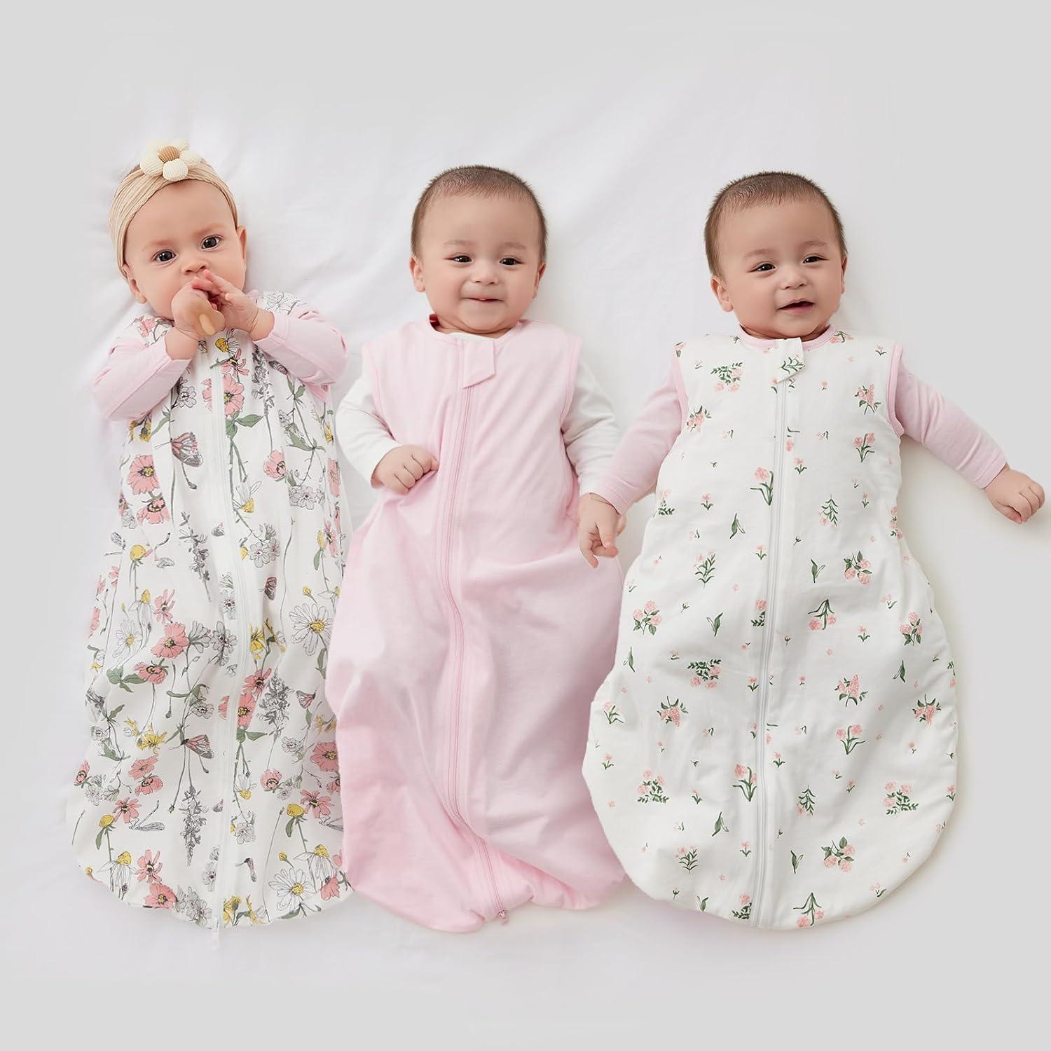 Saco de Dormir para Bebé Duomiaomiao 100% Algodón Orgánico Mediano