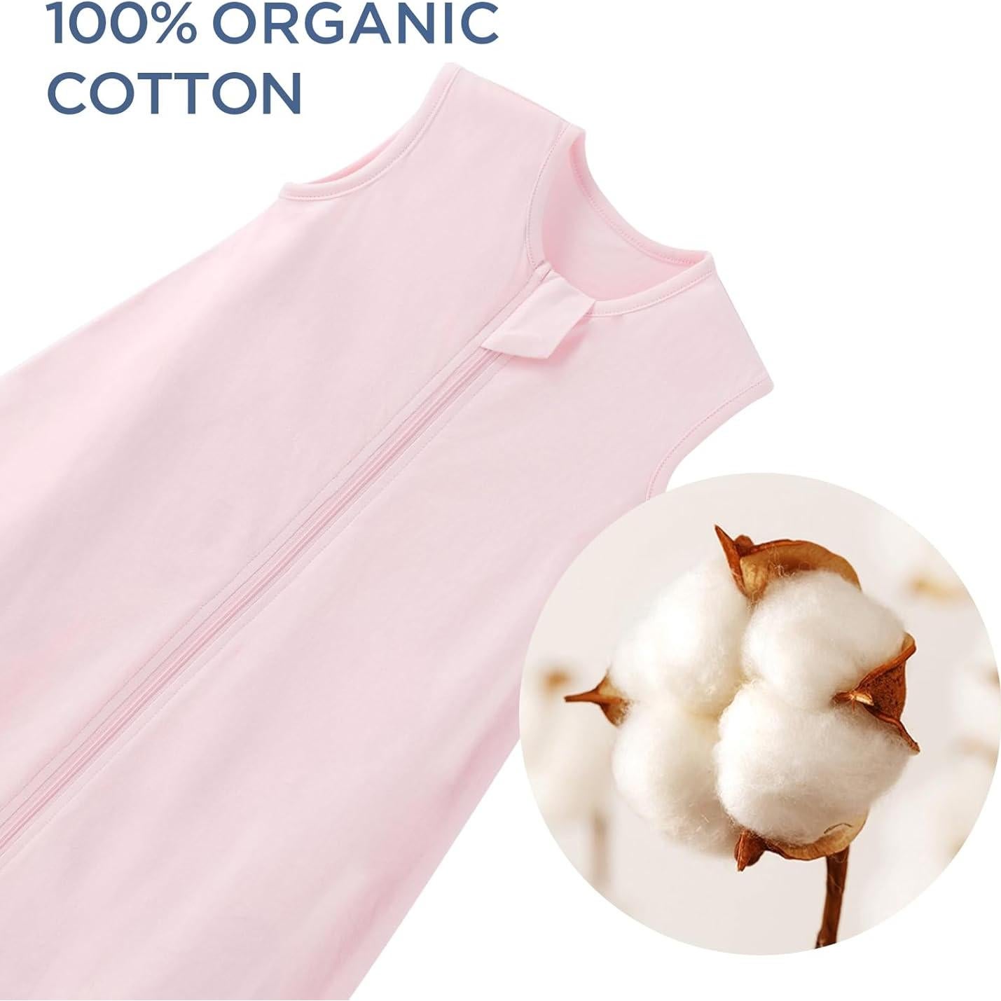 Saco de Dormir para Bebé Duomiaomiao 100% Algodón Orgánico Mediano