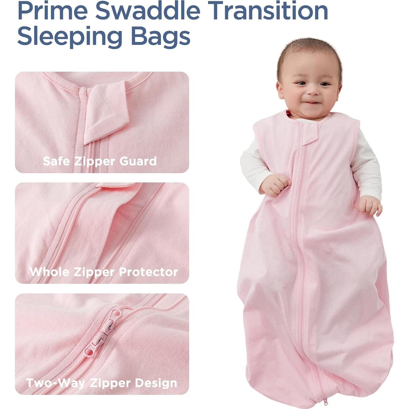 Saco de Dormir para Bebé Duomiaomiao 100% Algodón Orgánico Mediano