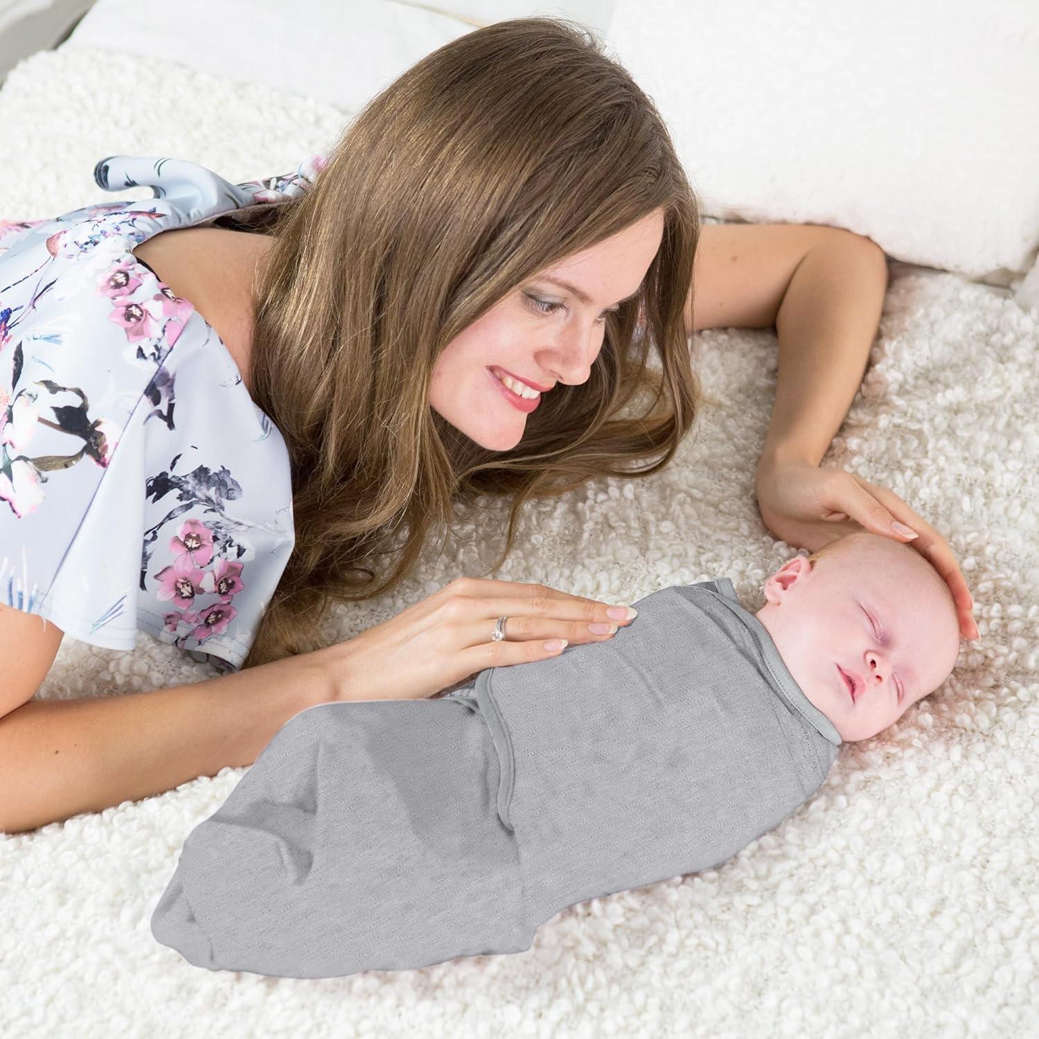 Saco de Envolver Mama Cheetah 4-Pack Algodón Orgánico 0-3 Meses