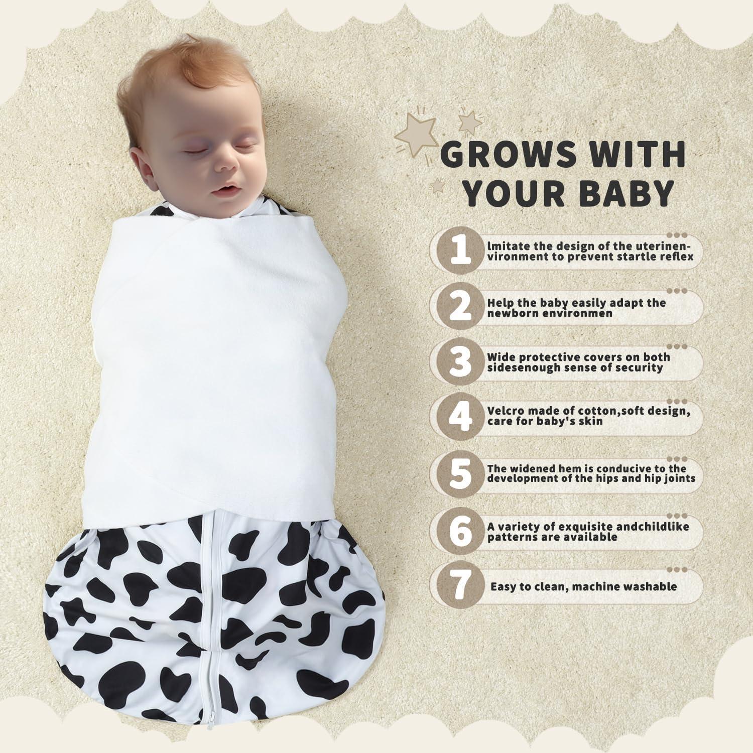 Saco de Sueño GUNTAIL para Bebés 3-6 Meses Algodón Nubes