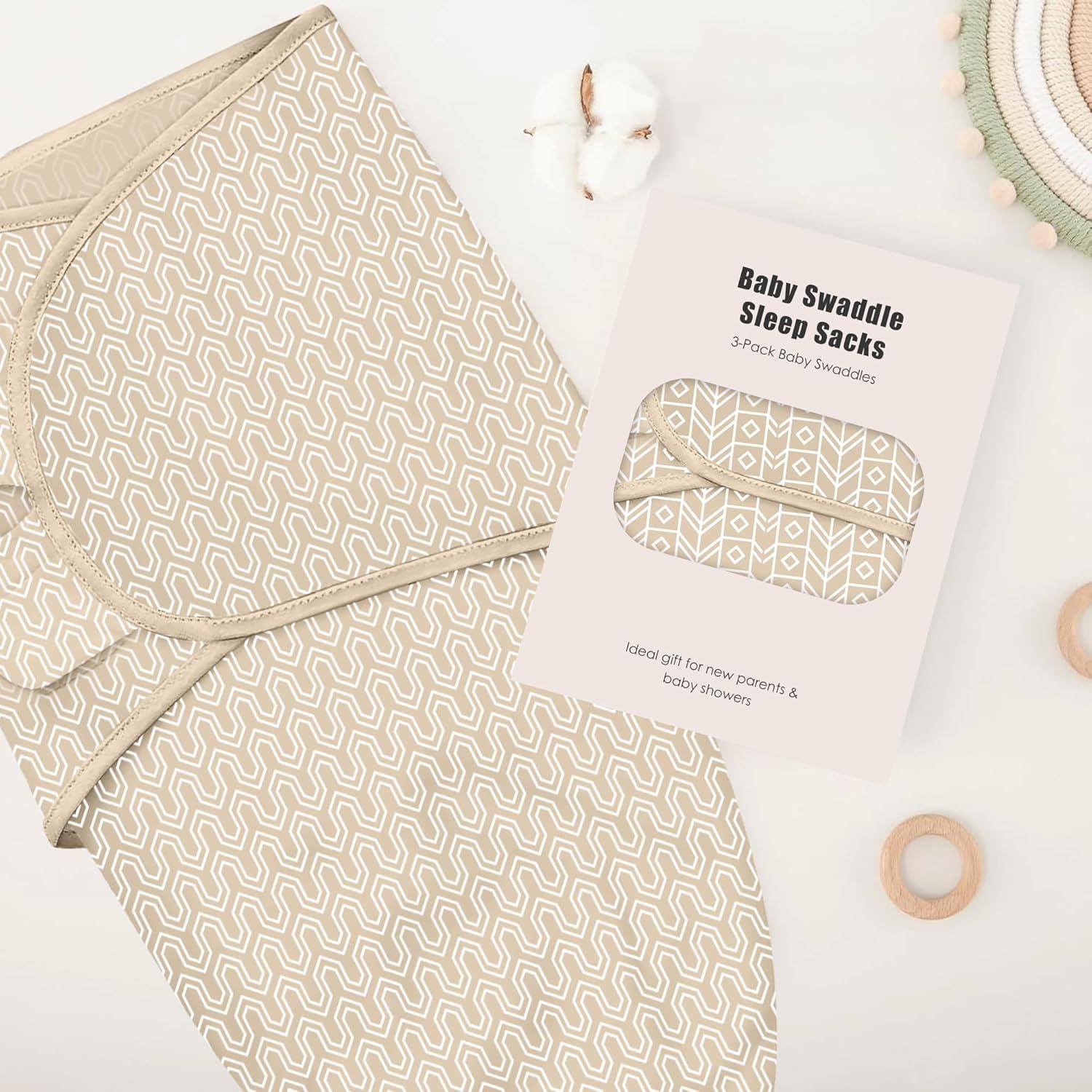 Sacos de Sueño para Bebés DOLPHIN DULCE - 3 Unidades, 0-3 Meses, Algodón