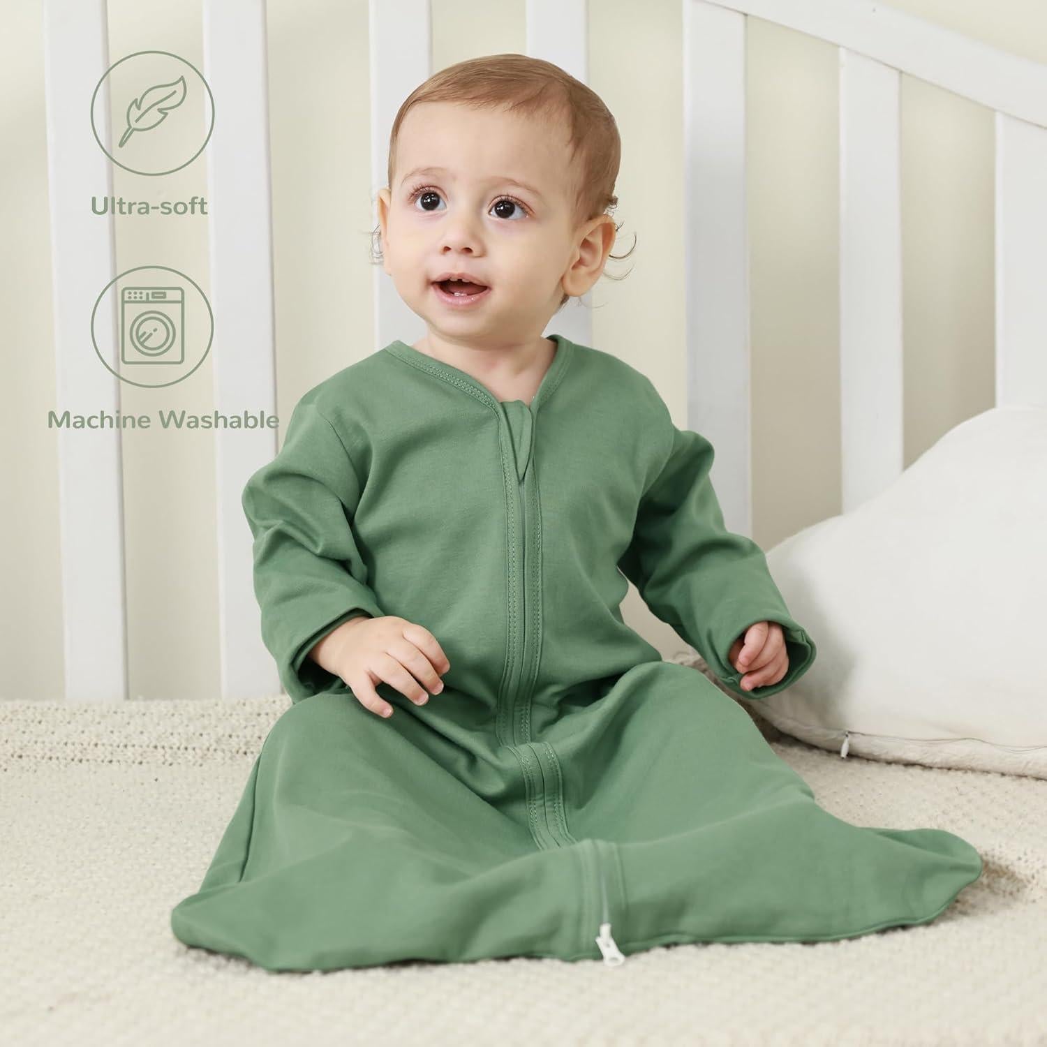 Saco de Sueño JELLYMONI Bebés 6-12 Meses 100% Algodón 0.5 Tog