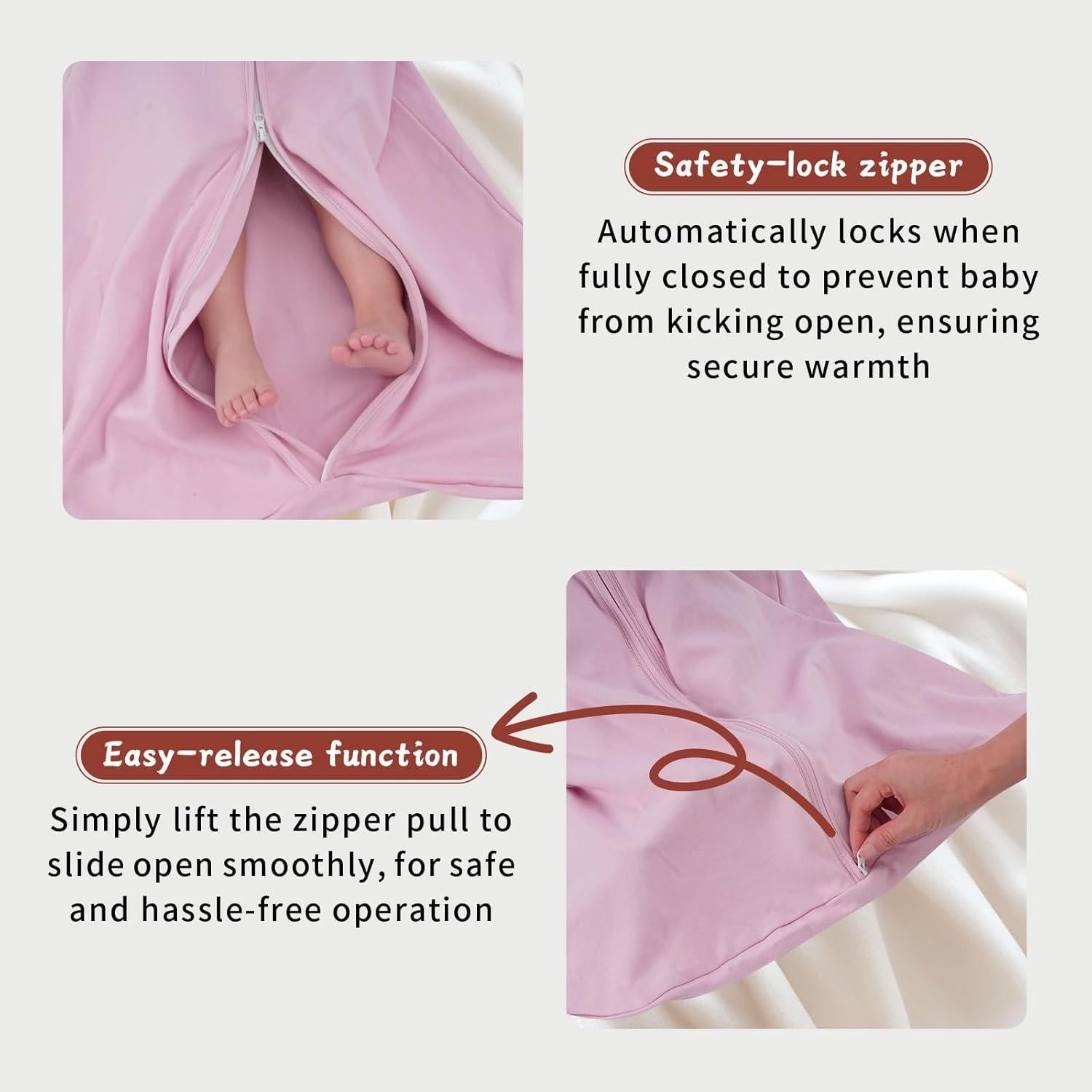 Saco de Sueño para Bebés 12-18 Meses Wrrernsin 100% Algodón