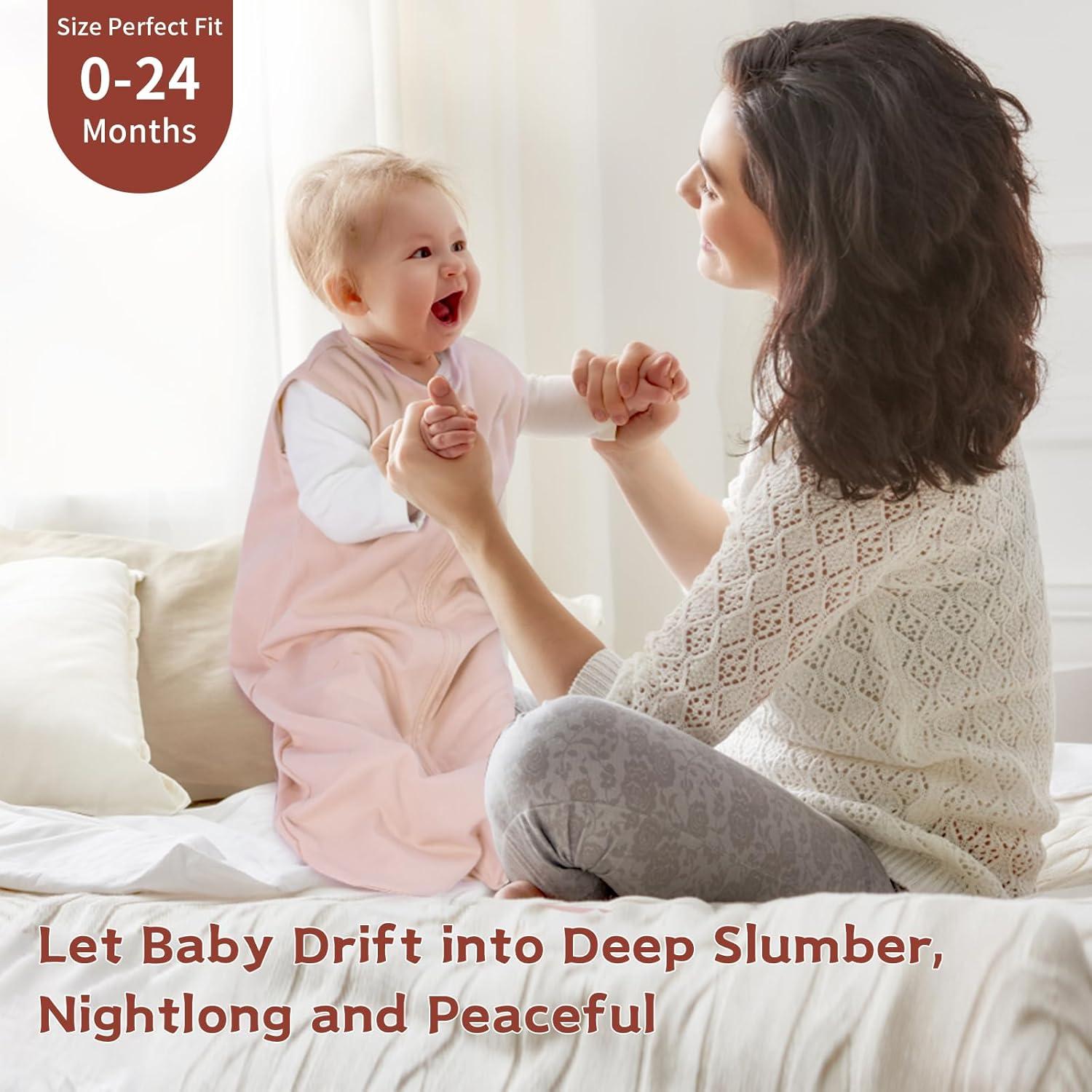 Saco de Sueño para Bebés 12-18 Meses Wrrernsin 100% Algodón
