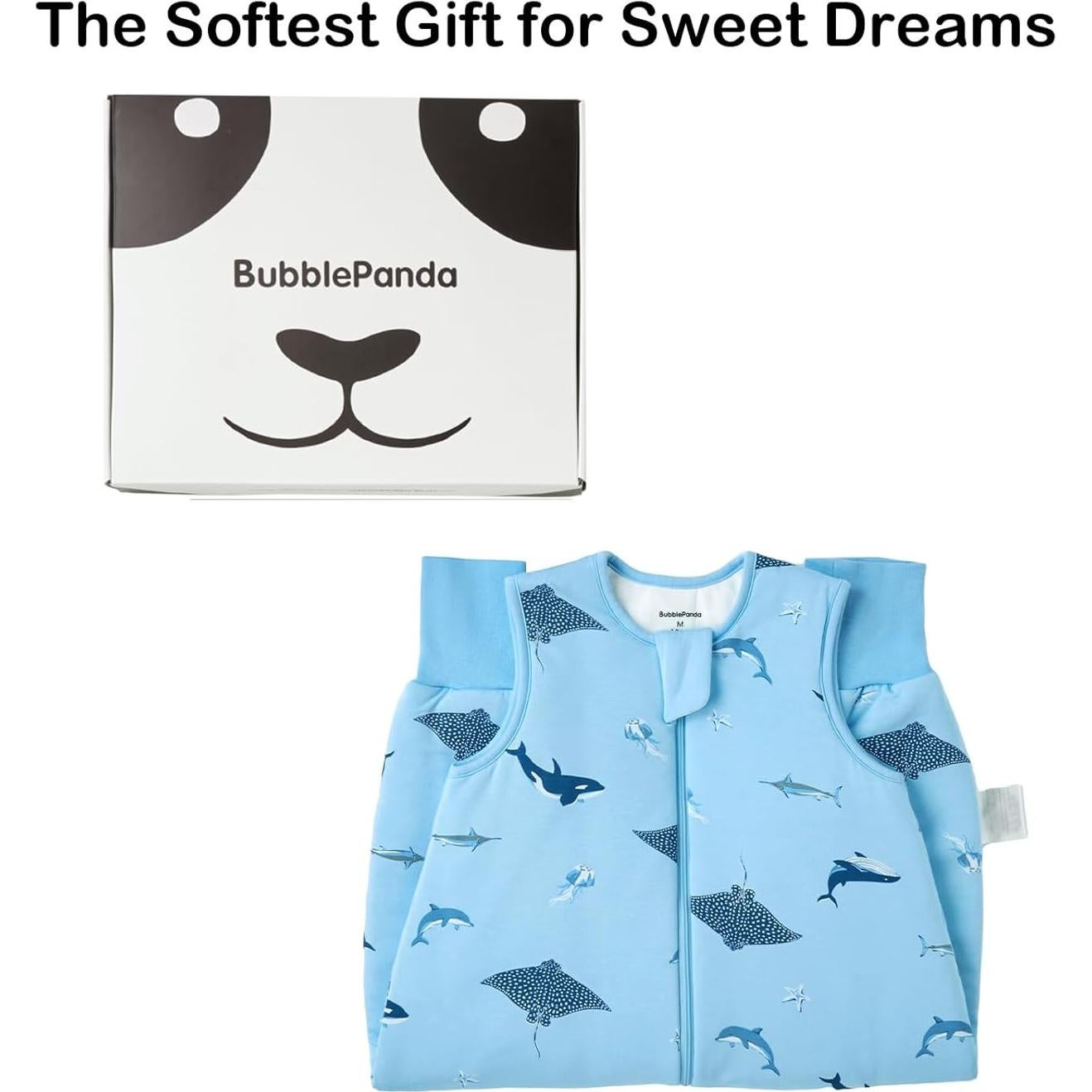 Saco de Dormir BubblePanda Rayón Bambú 1-2T Tiburón