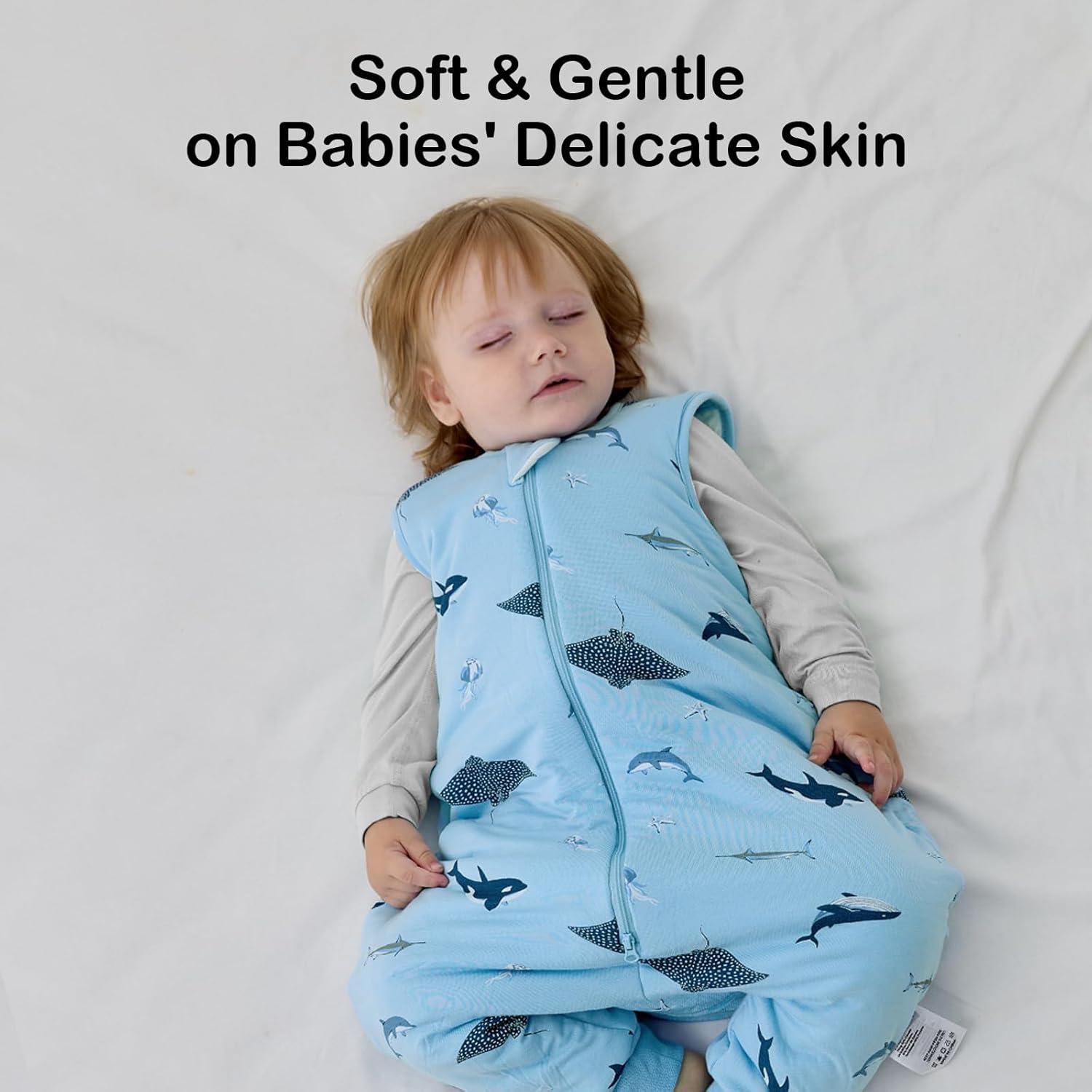 Saco de Dormir BubblePanda Rayón Bambú 1-2T Tiburón