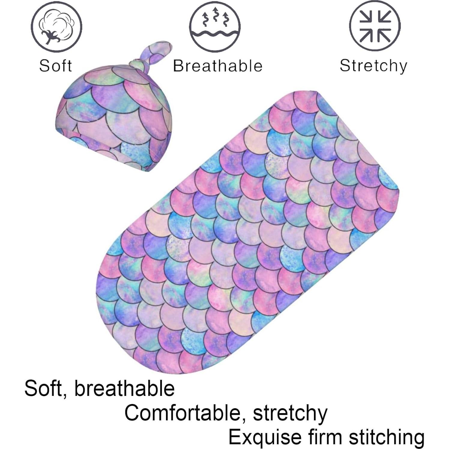 Manta de Envolver para Bebé Jarverce Sirena Suave Unisex