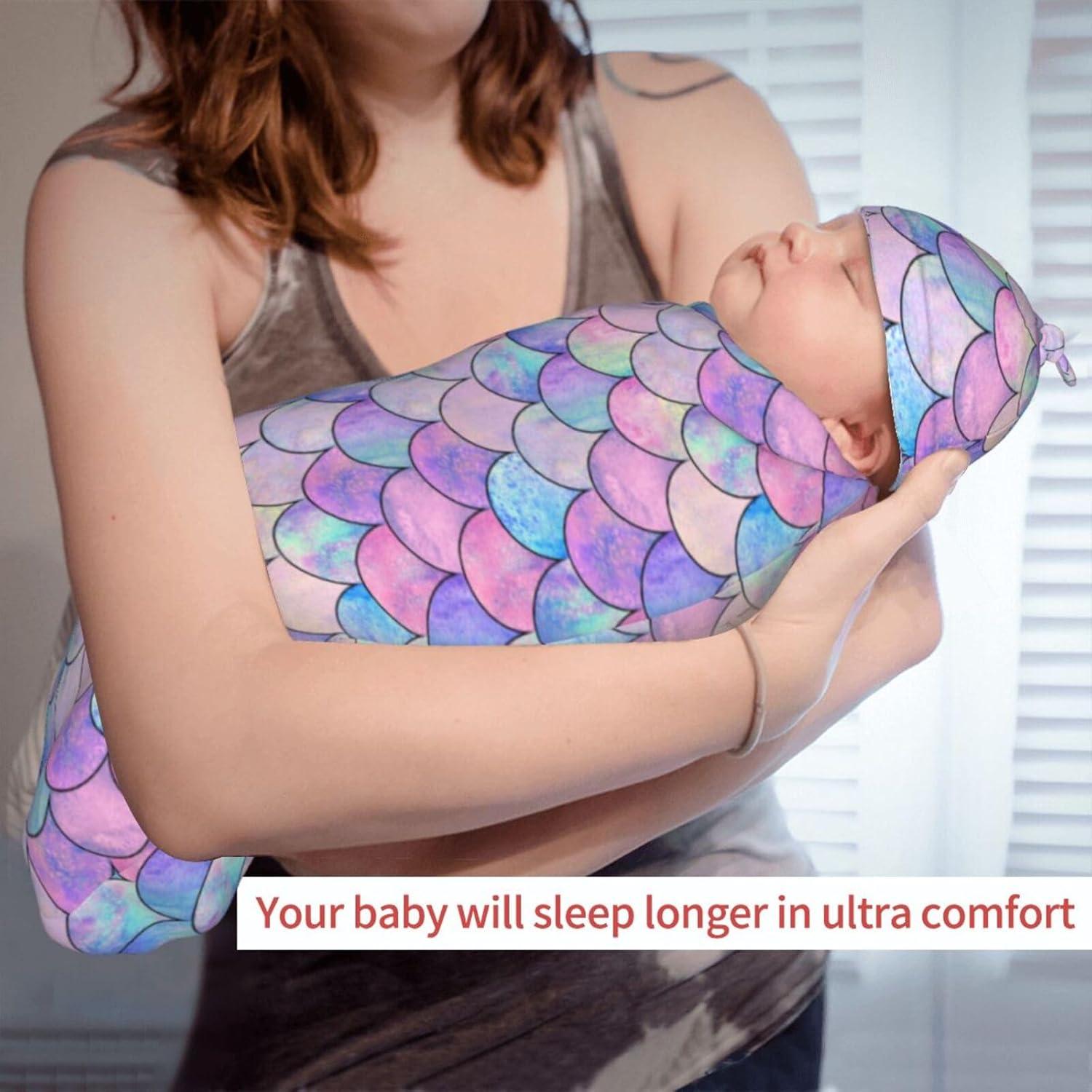 Manta de Envolver para Bebé Jarverce Sirena Suave Unisex