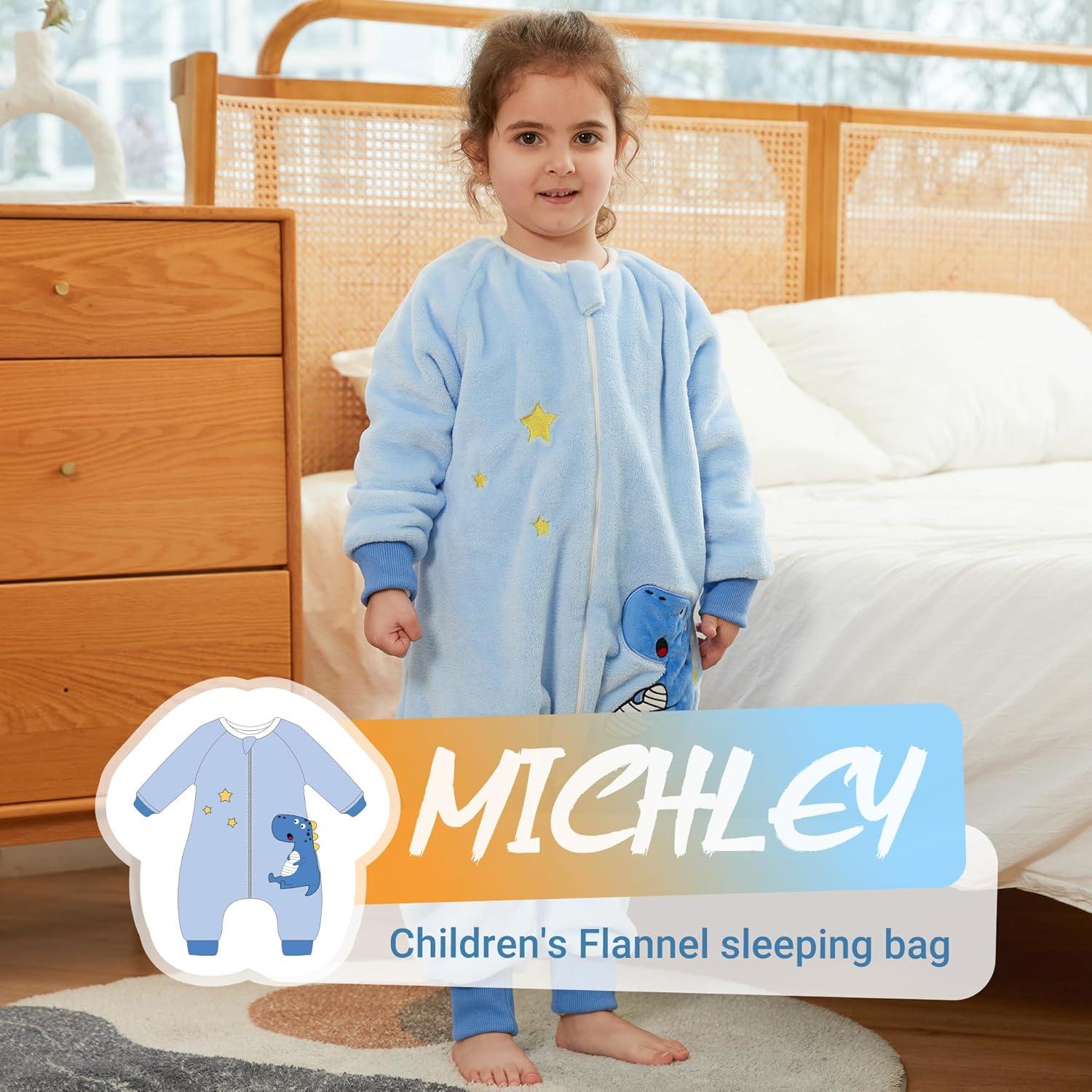 Saco de Dormir Franela MICHLEY Dinosaurio 4-5T 120cm