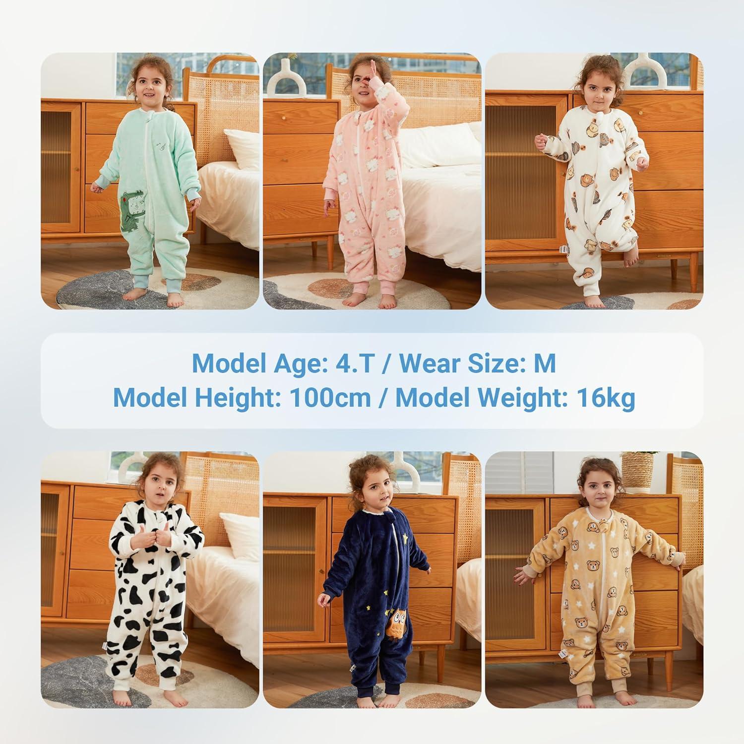 Saco de Dormir Franela MICHLEY Dinosaurio 4-5T 120cm