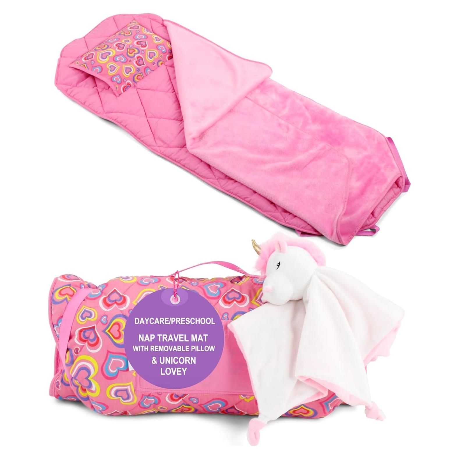 Colchoneta Infantil Emily Rose con Manta y Peluche Unicornio