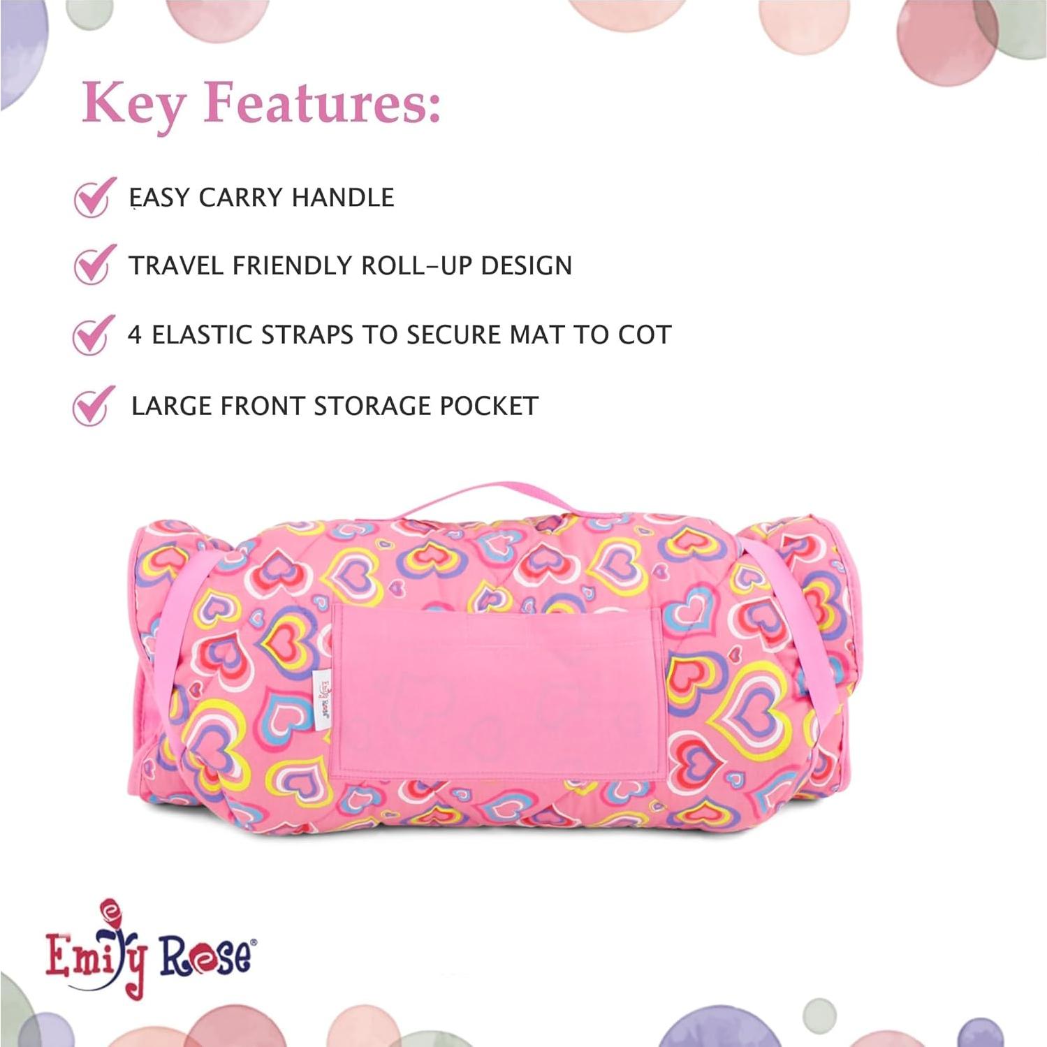 Colchoneta Infantil Emily Rose con Manta y Peluche Unicornio