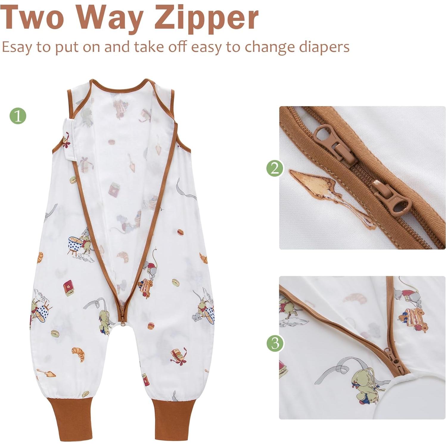 Saco de Sueño para Bebés Miracle TOG 0.5 con Piernas 3-12 Meses