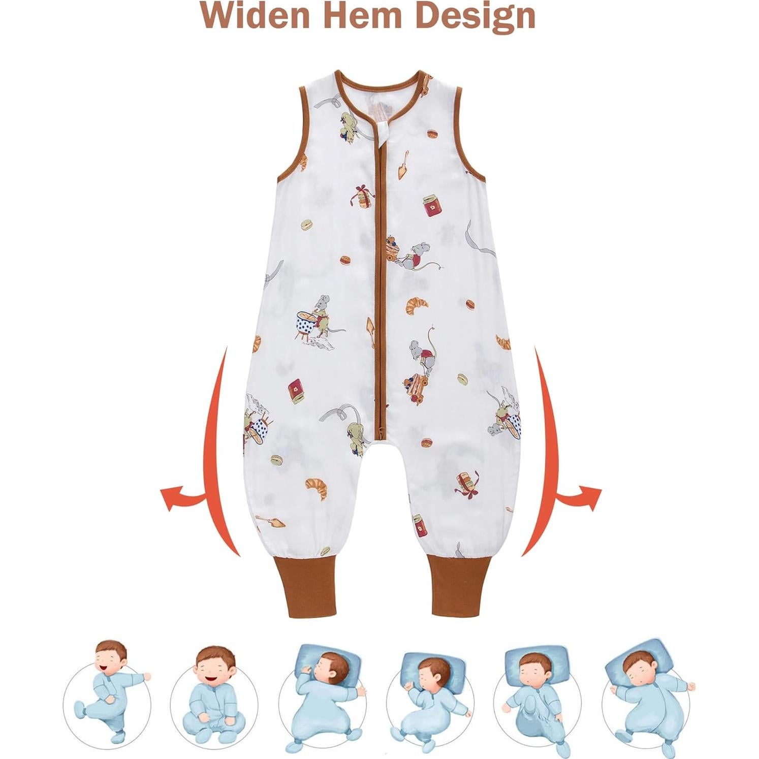 Saco de Sueño para Bebés Miracle TOG 0.5 con Piernas 3-12 Meses