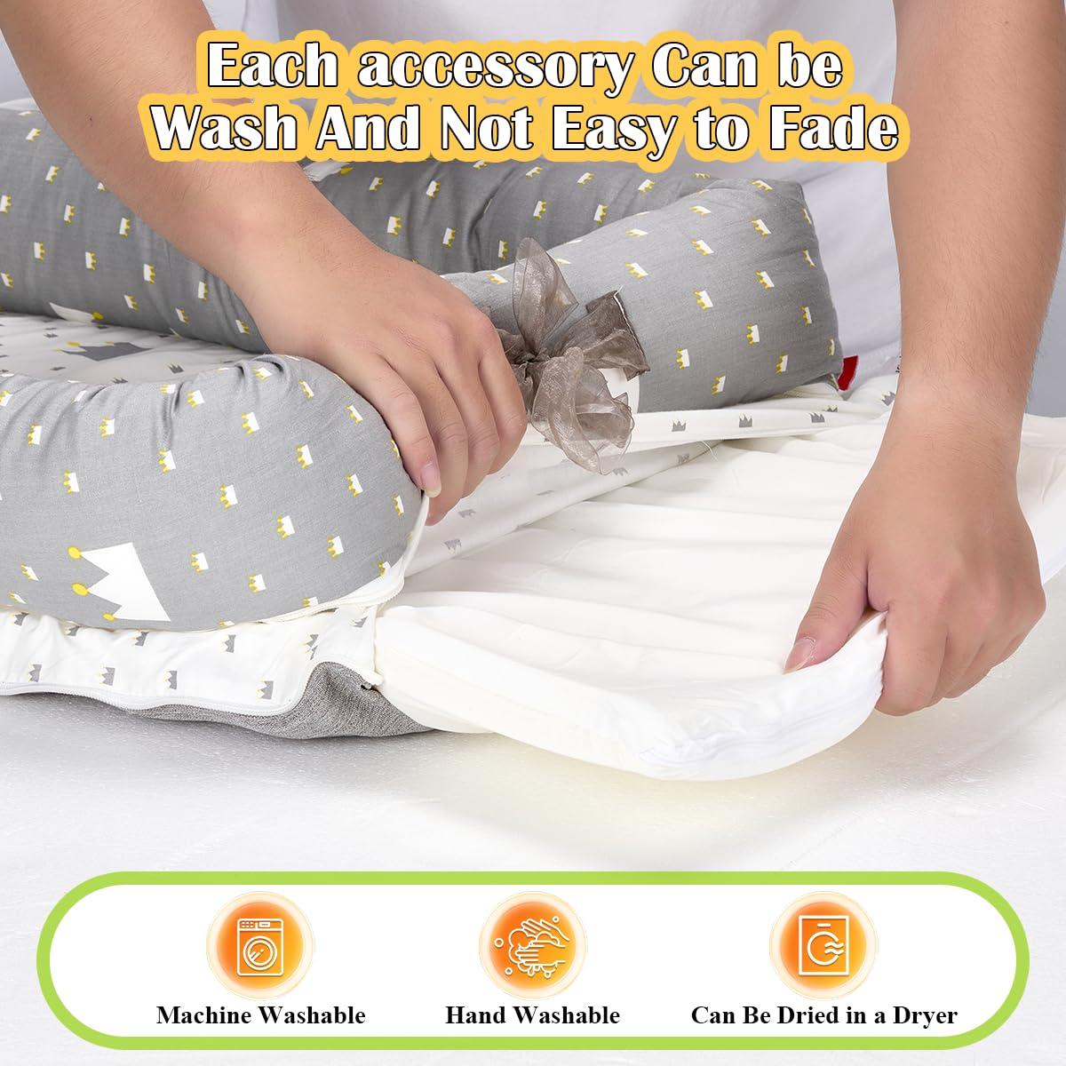 Recliner Infantil Ajustable Ceniza de Corona para Bebés 0-12 Meses